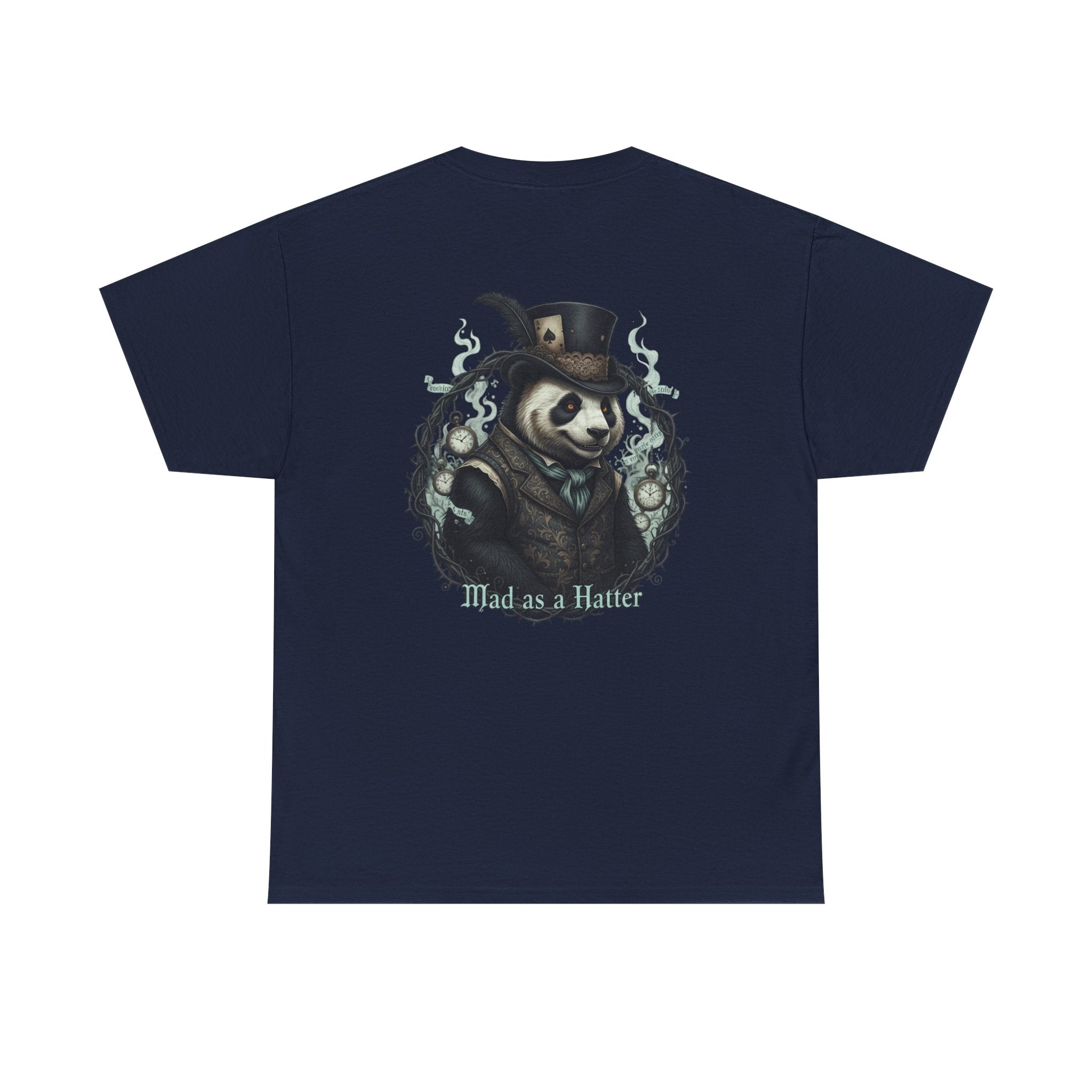 Panda in Top Hat T-Shirt — 'Mad as a Hatter' Vintage Gothic Tee