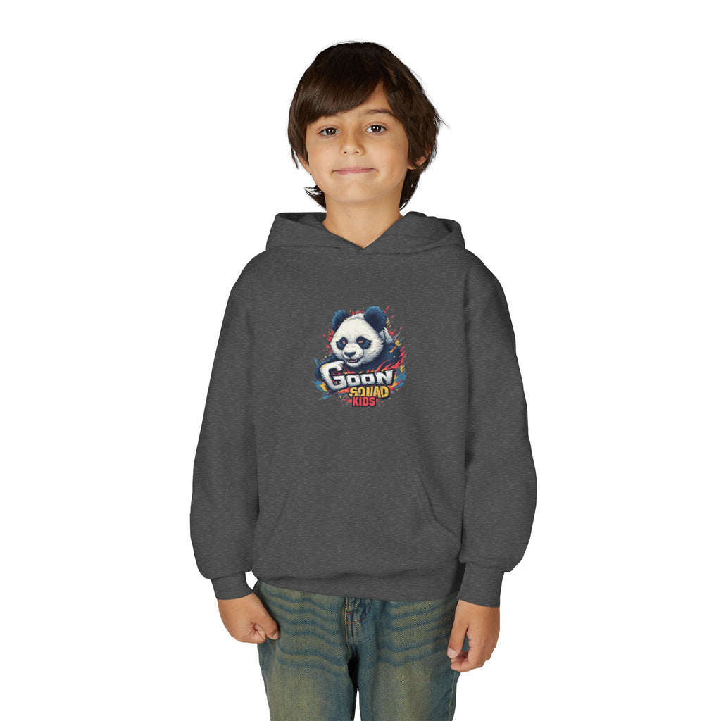 Youth Panda Hoodie - "Goon Squad" Cute Panda Graphic Kids Sweatshirt