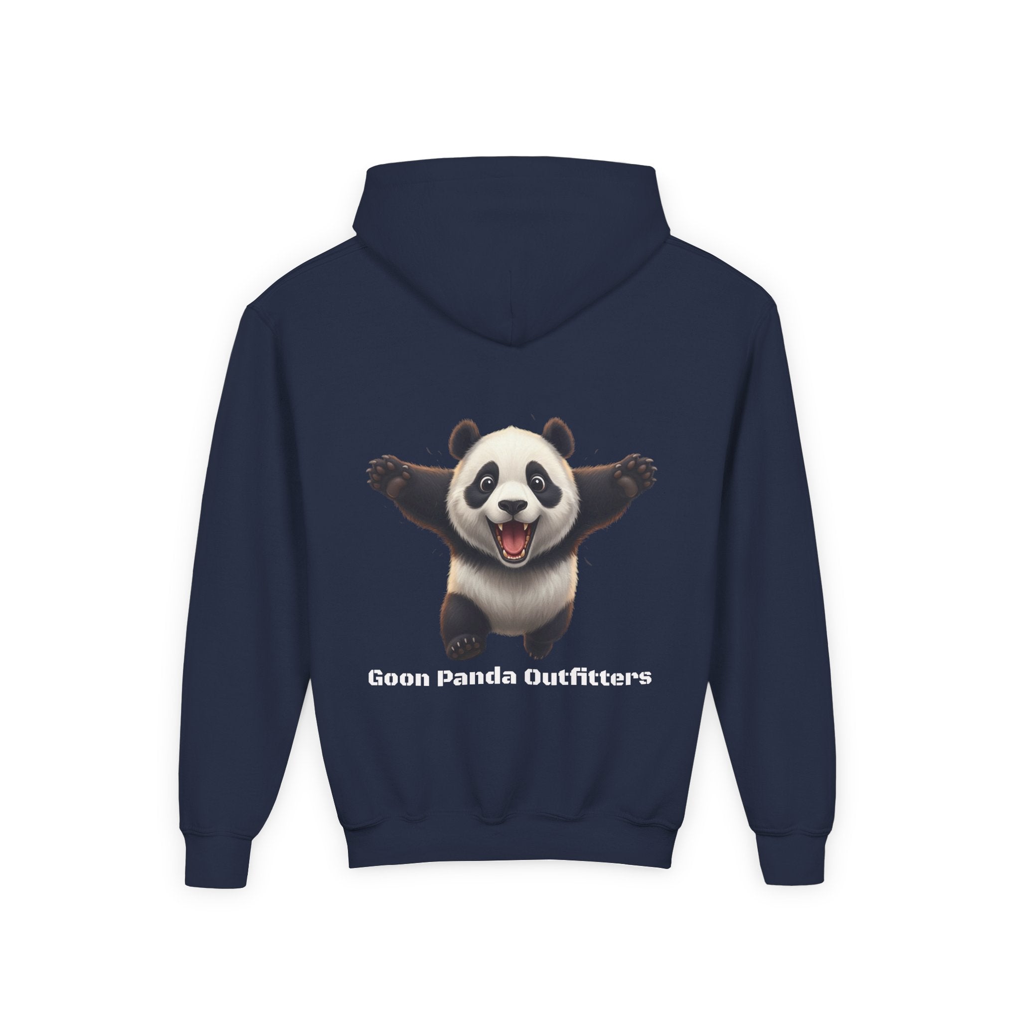 Youth Panda Hoodie - "Goon Squad" Cute Panda Graphic Kids Sweatshirt