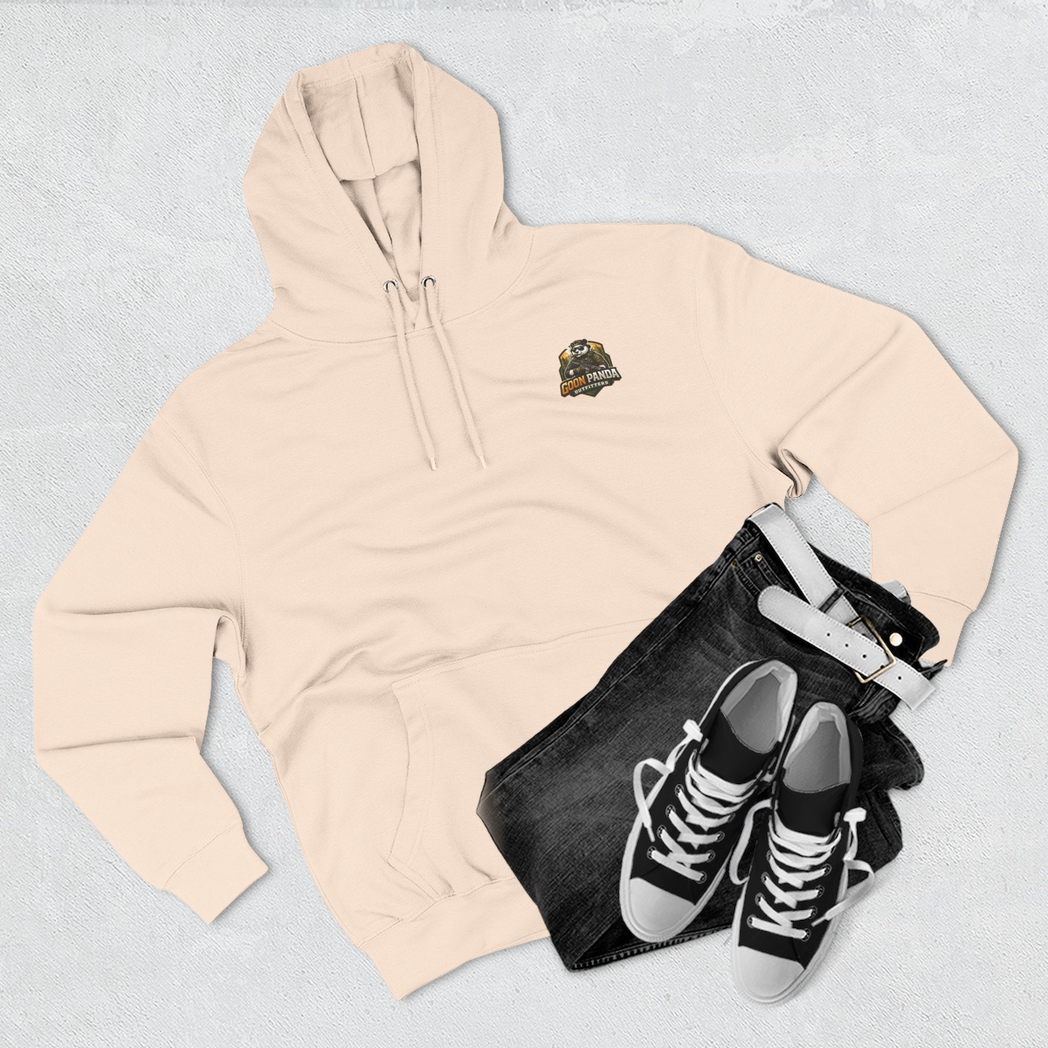 Drunk-ish Panda Hoodie — Funny Beer Lumberjack Animal Graphic Fleece Hoodie