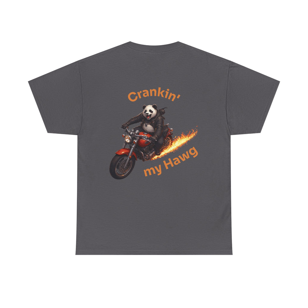 Crankin' My Hawg Panda Motorcycle T‑Shirt
