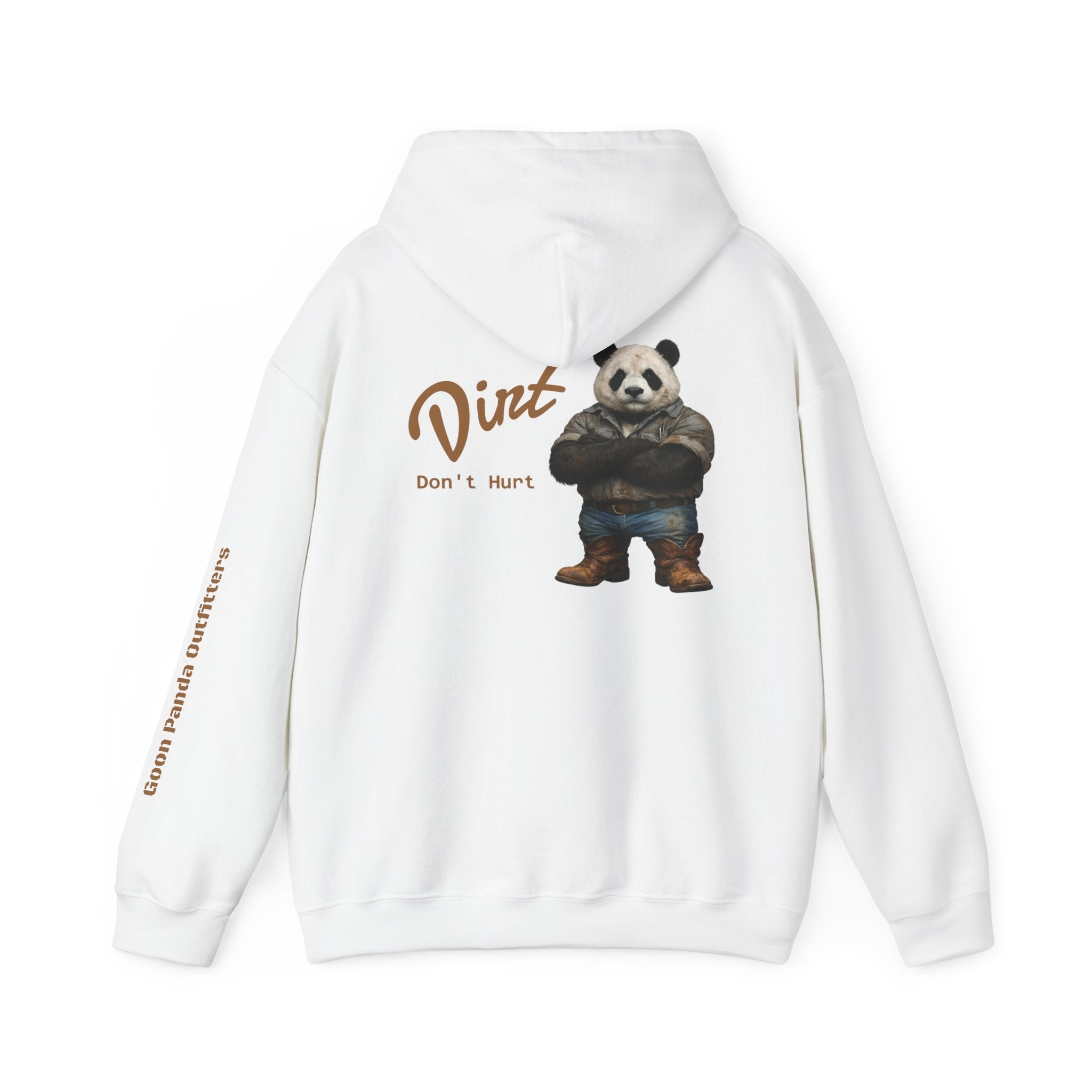 Panda 'Dirt Don't Hurt' Hoodie - Cute Vintage Bear Graphic Pullover