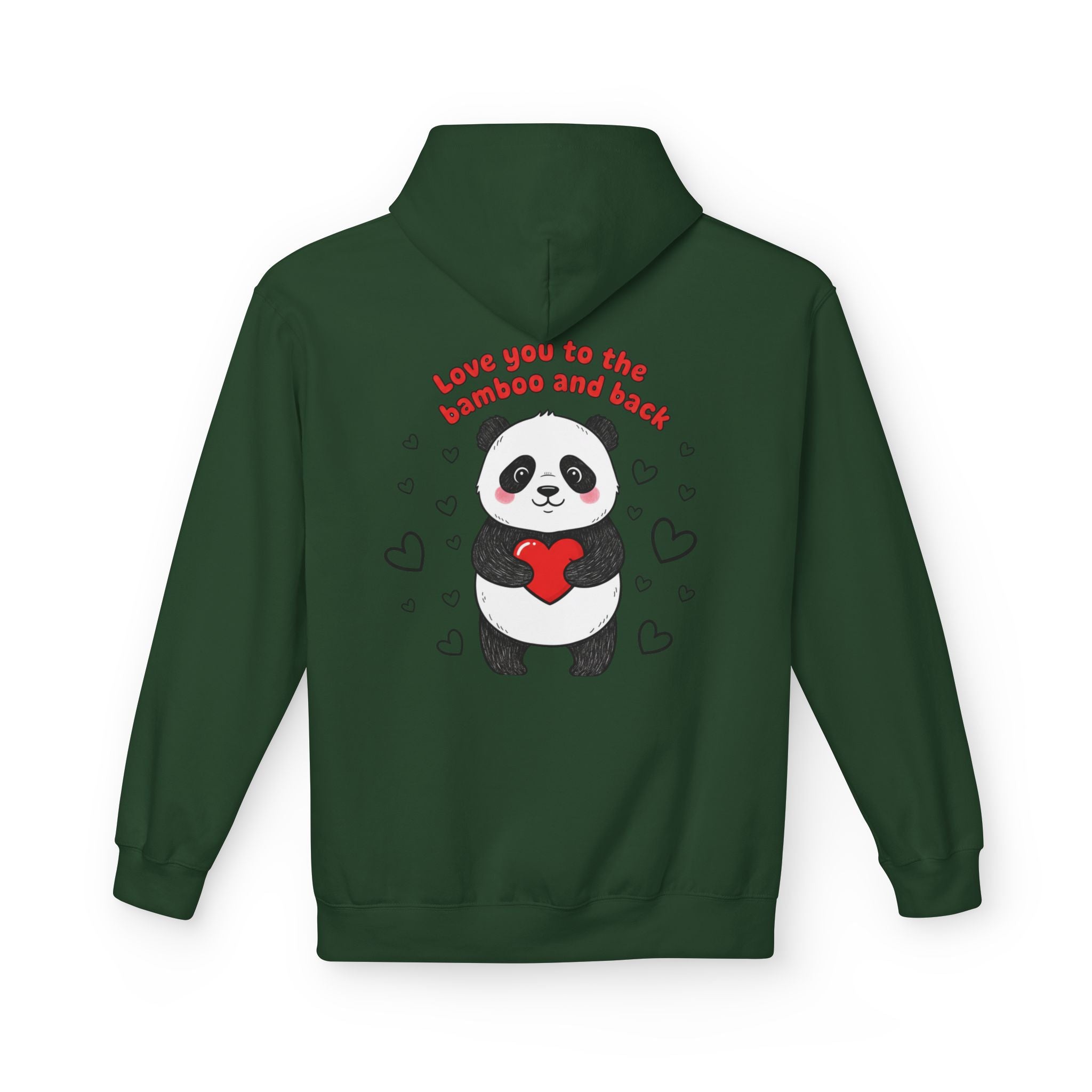 Valentine's Panda 'Love You to the Bamboo and Back' Hoodie