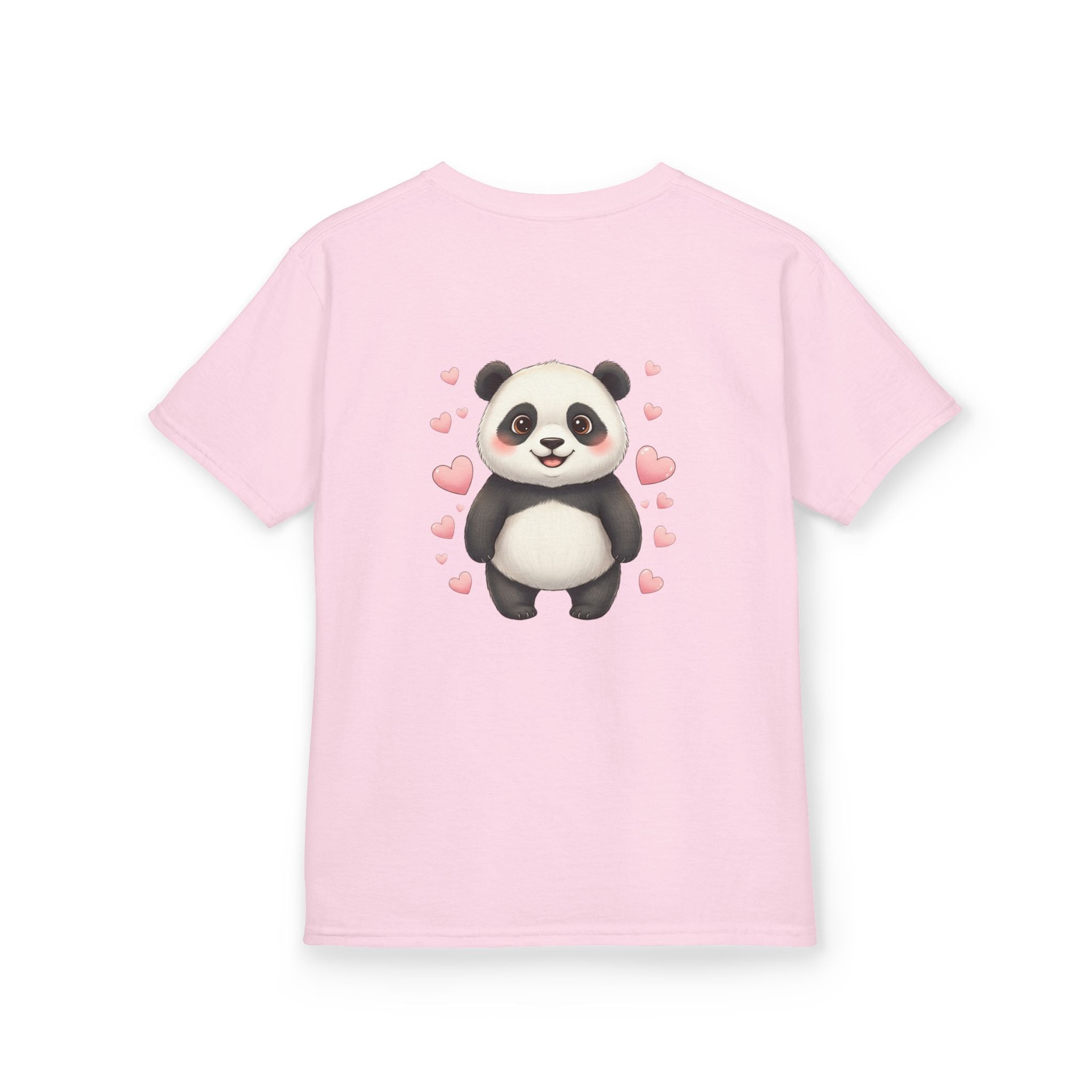 Kids Panda Tee - "Goon Panda Outfitters" Cute Panda with Hearts Kids T-Shirt