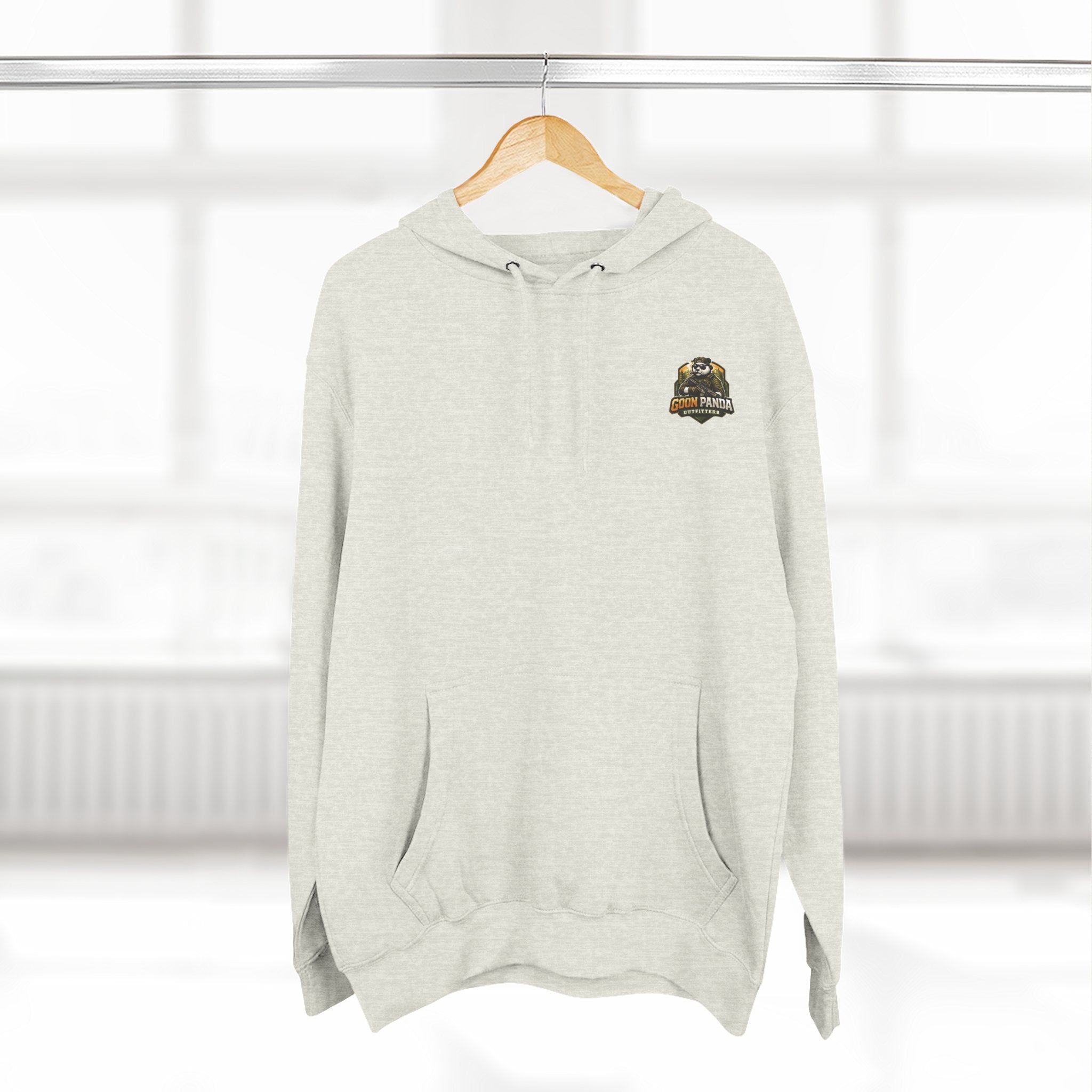 Drunk-ish Panda Hoodie — Funny Beer Lumberjack Animal Graphic Fleece Hoodie