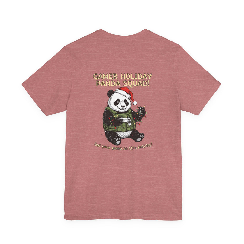 Gamer Holiday Panda Tee | gamer shirt, LAN party merch