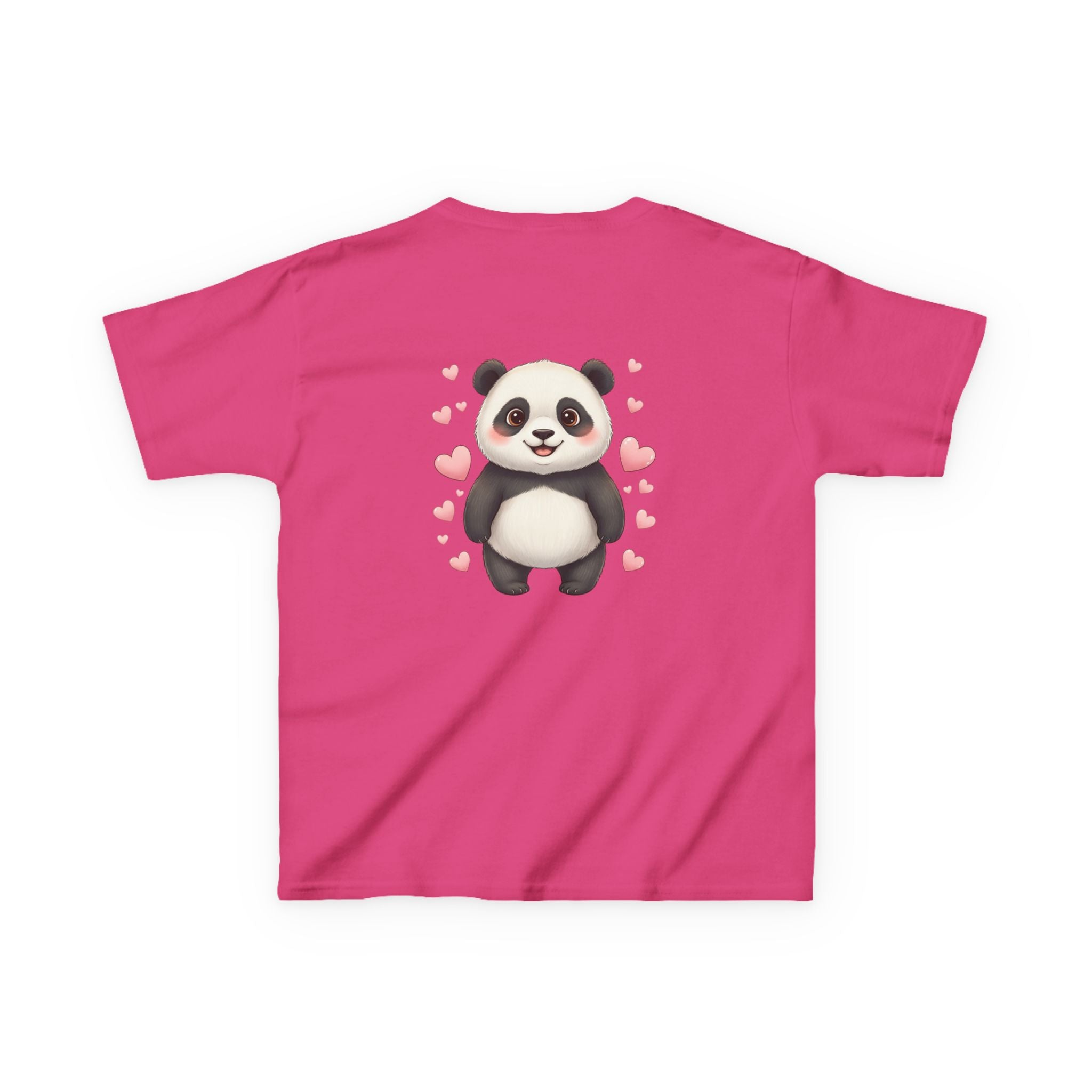 Kids Panda Tee - "Goon Panda Outfitters" Cute Panda with Hearts Kids T-Shirt