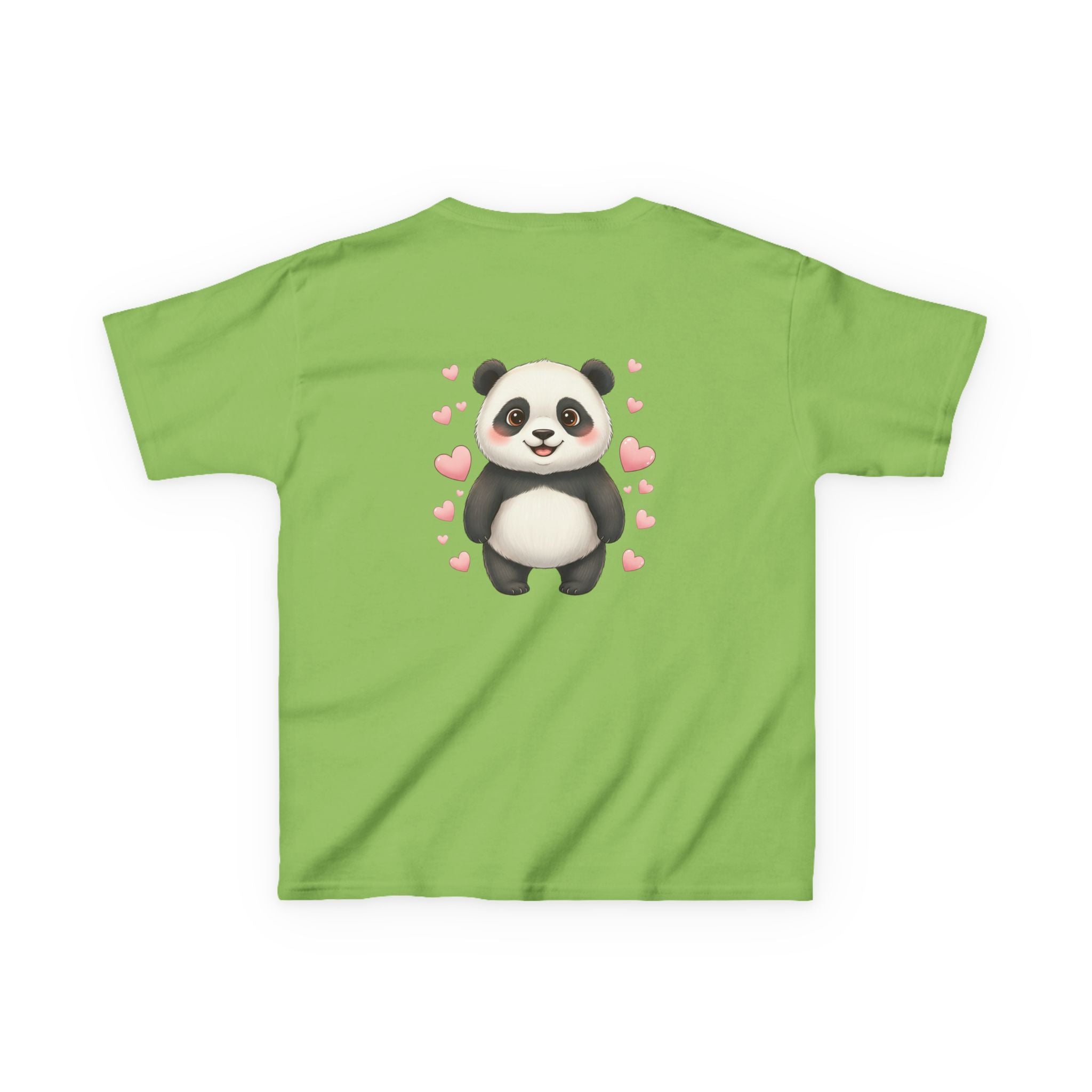 Kids Panda Tee - "Goon Panda Outfitters" Cute Panda with Hearts Kids T-Shirt