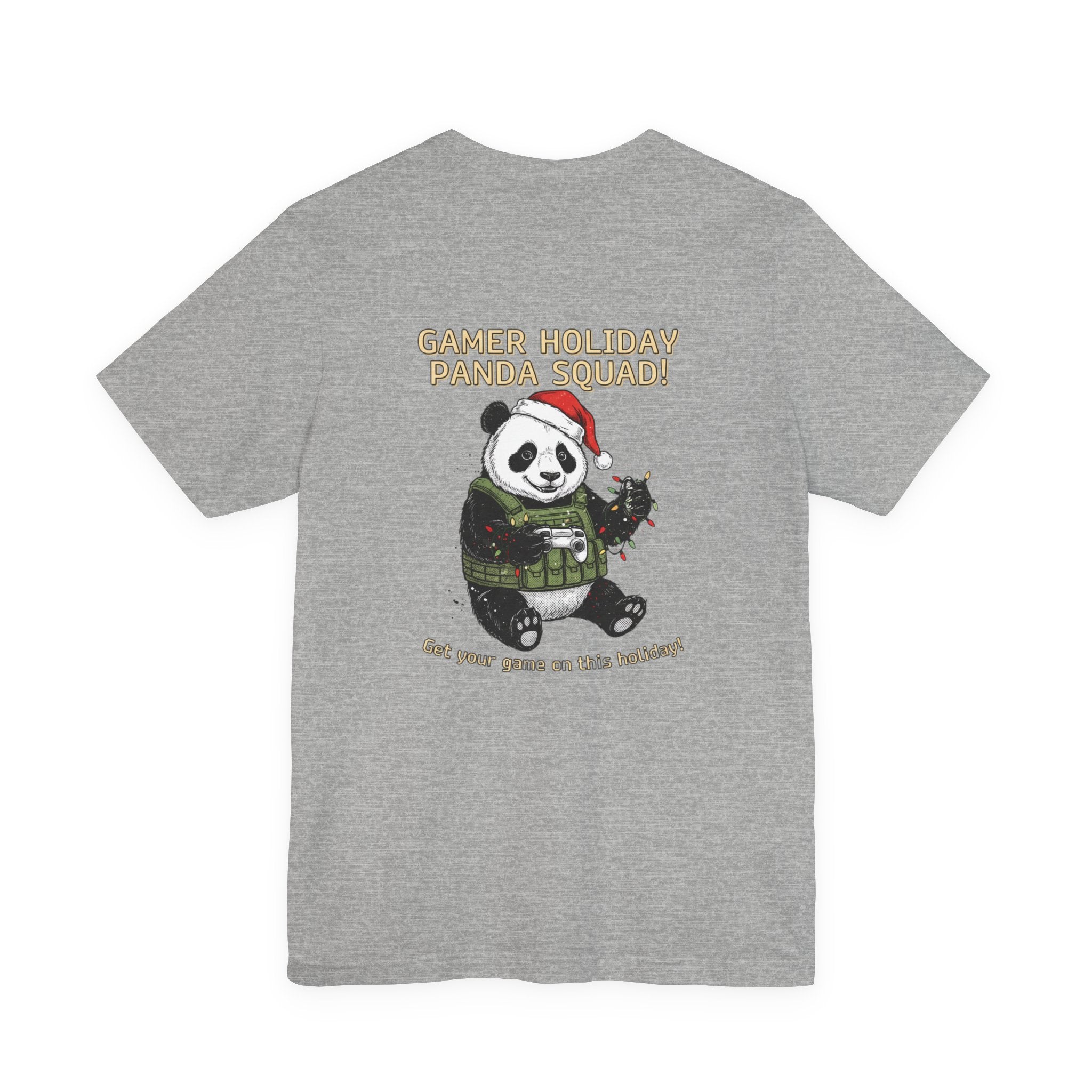Gamer Holiday Panda Tee | gamer shirt, LAN party merch