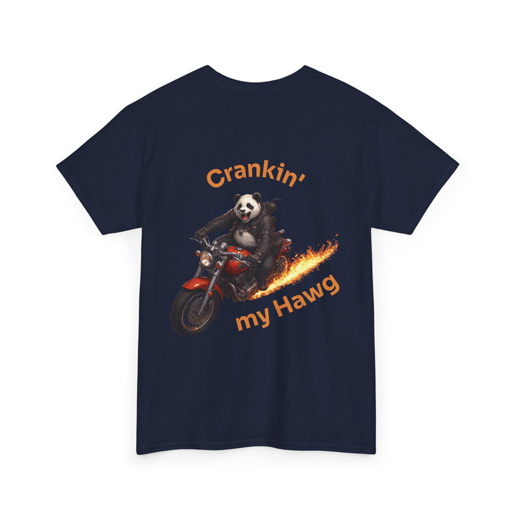 Crankin' My Hawg Panda Motorcycle T‑Shirt
