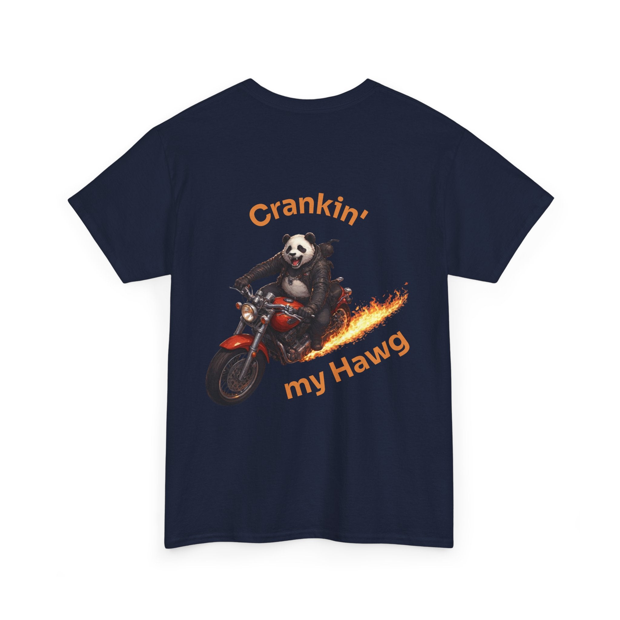 Crankin' My Hawg Panda Motorcycle T‑Shirt