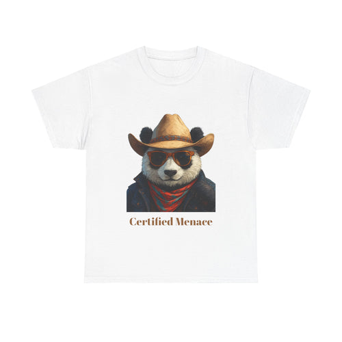 Certified Menace T-Shirt — 'Goon Panda Outfitters' Graphic Tee