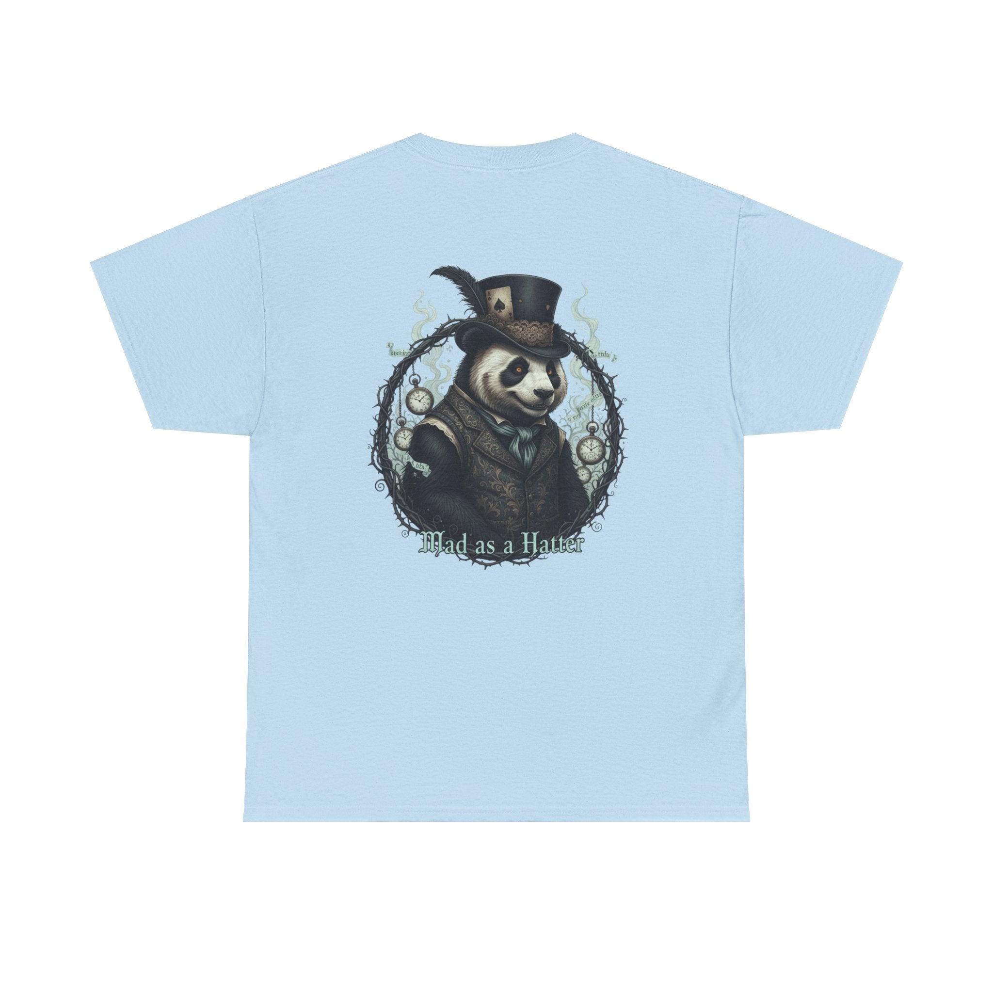 Panda in Top Hat T-Shirt — 'Mad as a Hatter' Vintage Gothic Tee