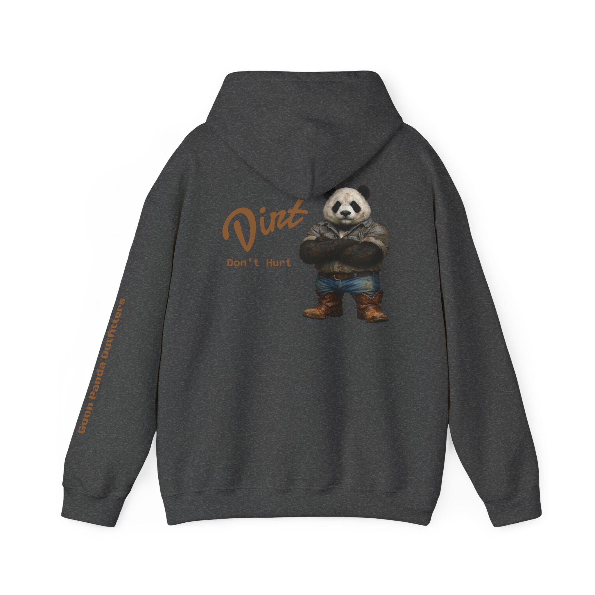 Panda 'Dirt Don't Hurt' Hoodie - Cute Vintage Bear Graphic Pullover
