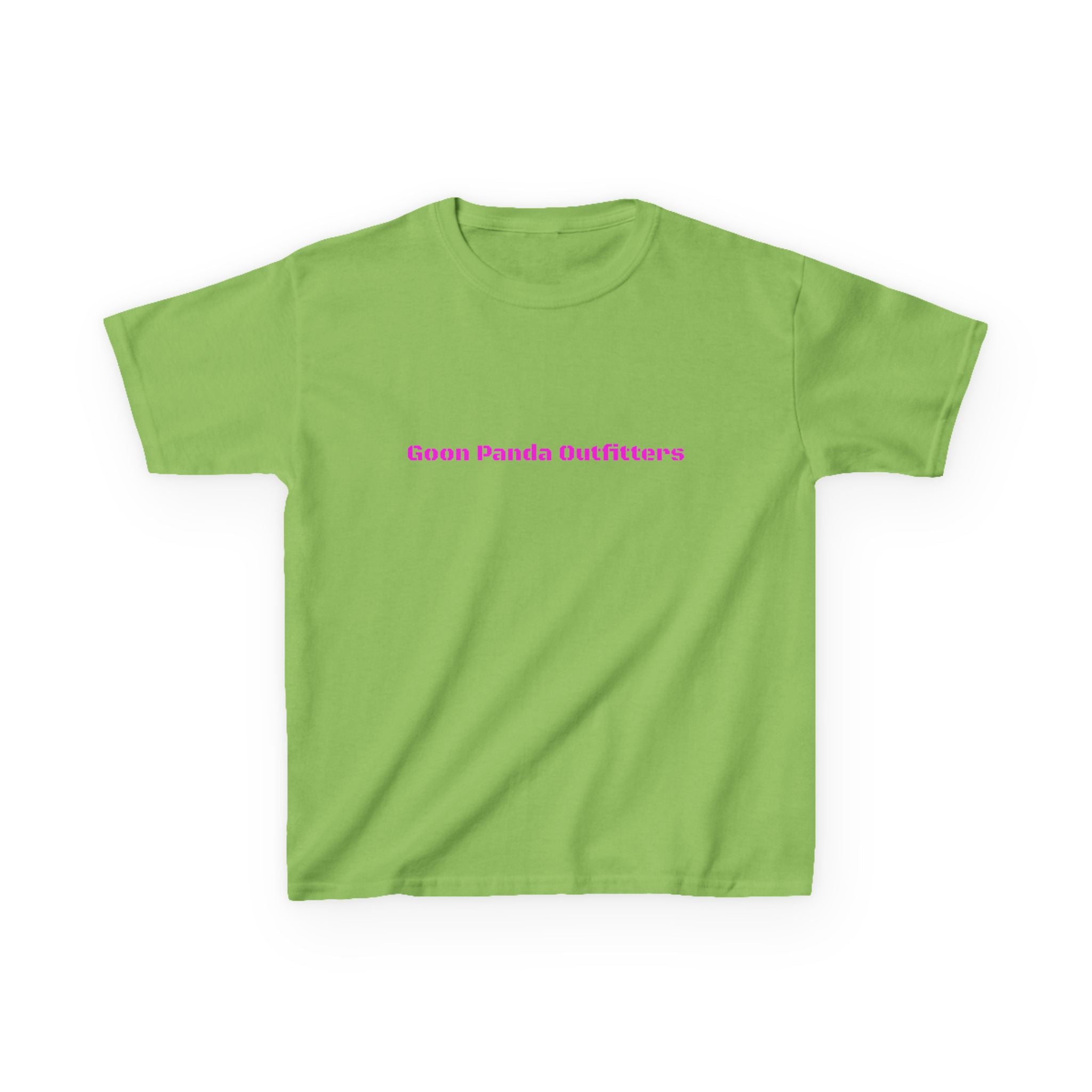 Kids Panda Tee - "Goon Panda Outfitters" Cute Panda with Hearts Kids T-Shirt
