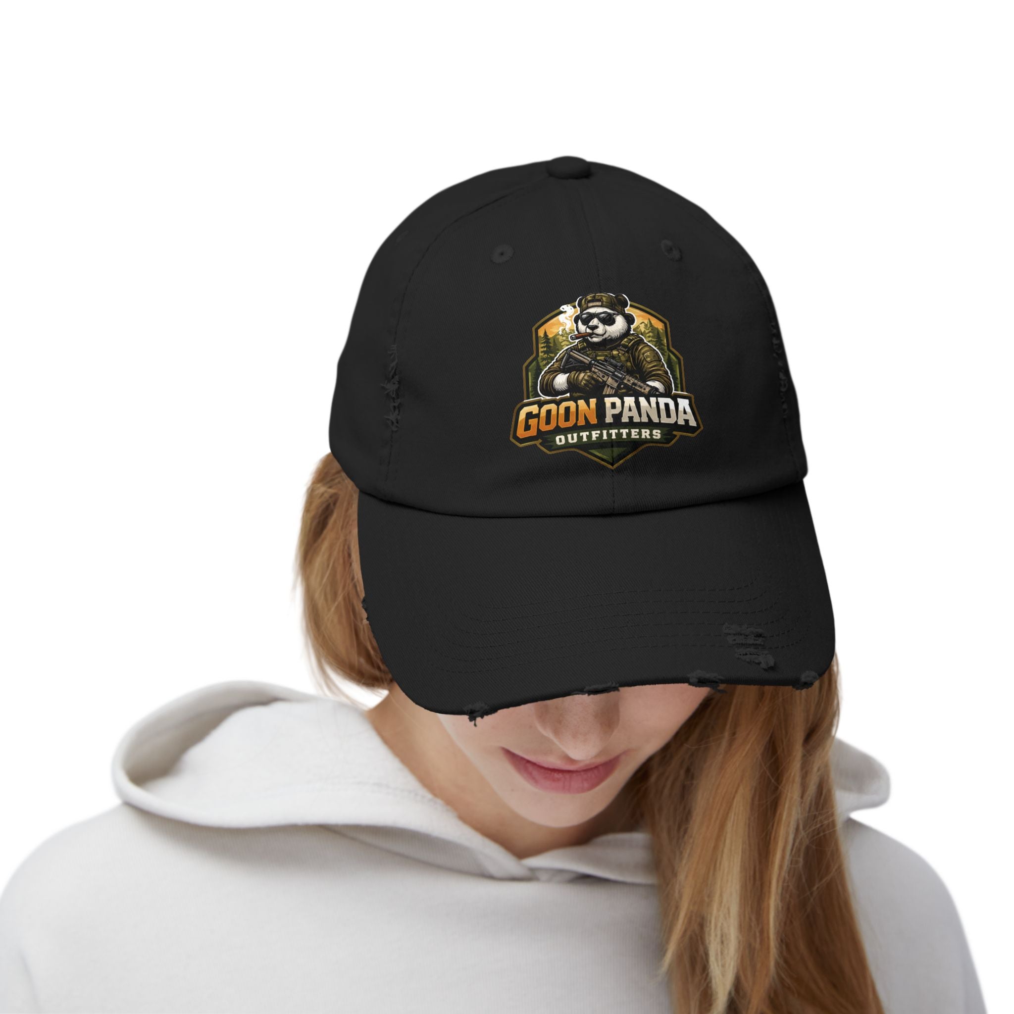 Goon Panda Outfitters Distressed Baseball Cap