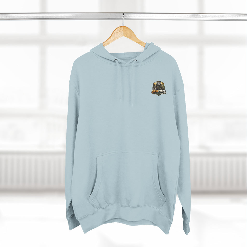 Drunk-ish Panda Hoodie — Funny Beer Lumberjack Animal Graphic Fleece Hoodie