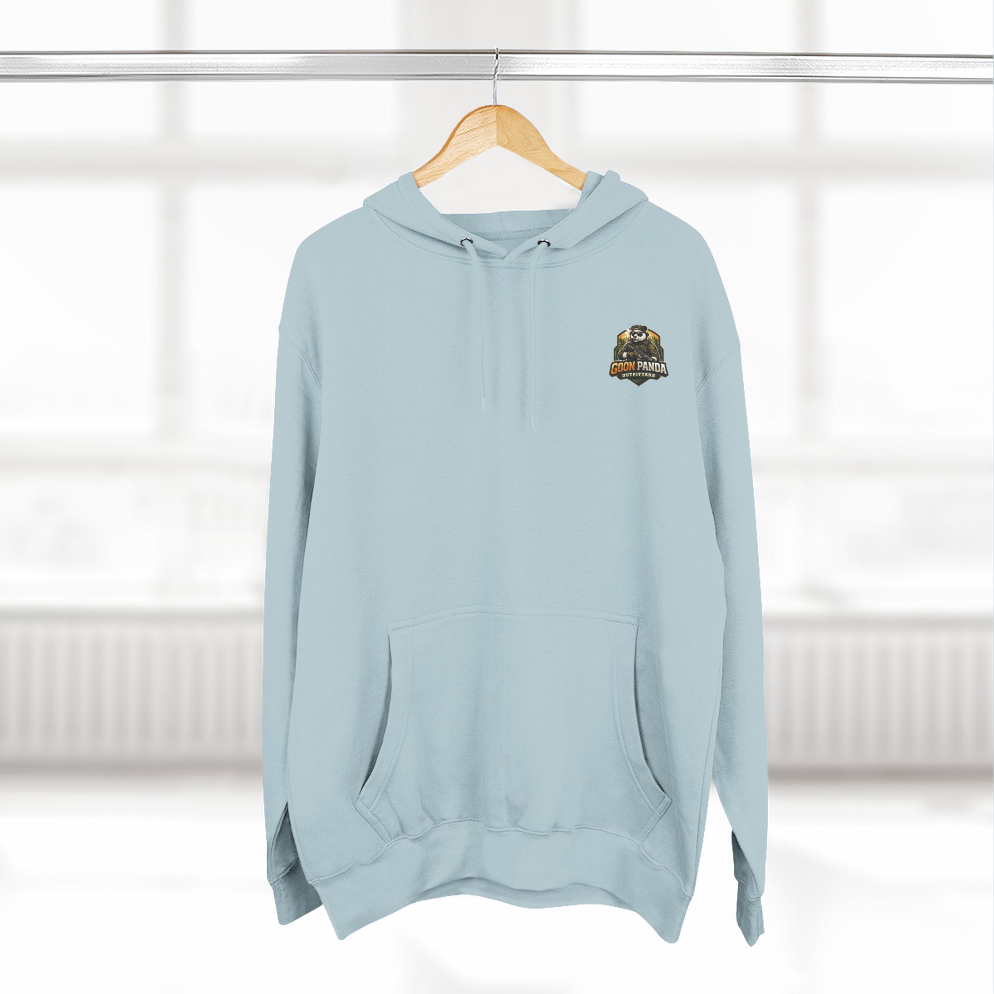 Drunk-ish Panda Hoodie — Funny Beer Lumberjack Animal Graphic Fleece Hoodie