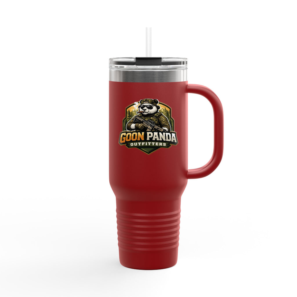 40oz Insulated Travel Mug — Adventurer Bear Design