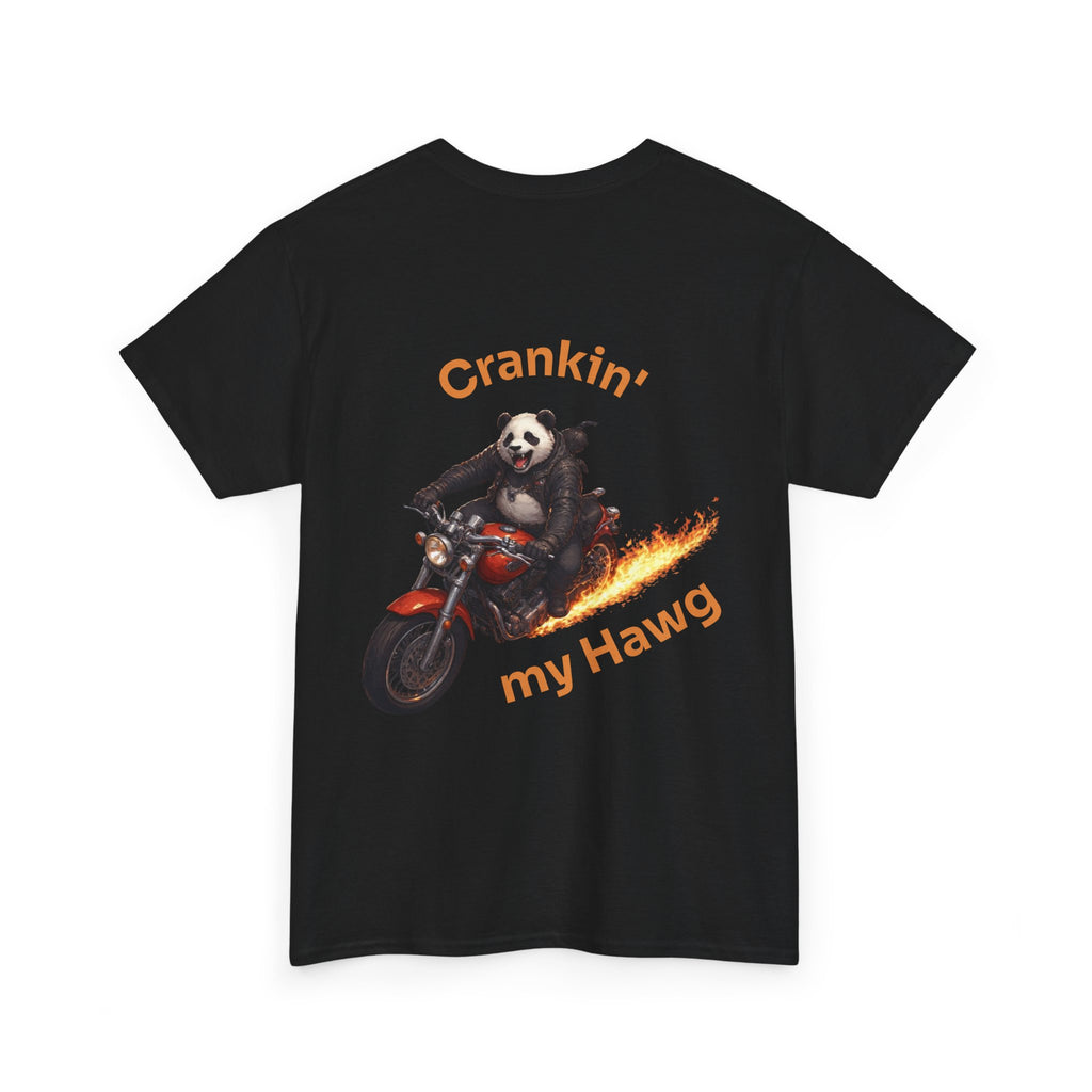 Crankin' My Hawg Panda Motorcycle T‑Shirt