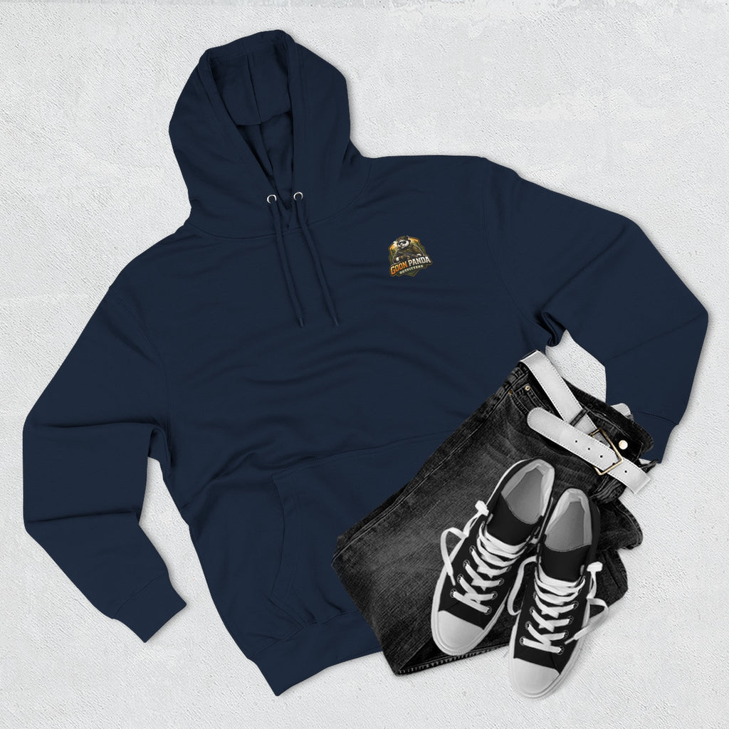 Drunk-ish Panda Hoodie — Funny Beer Lumberjack Animal Graphic Fleece Hoodie