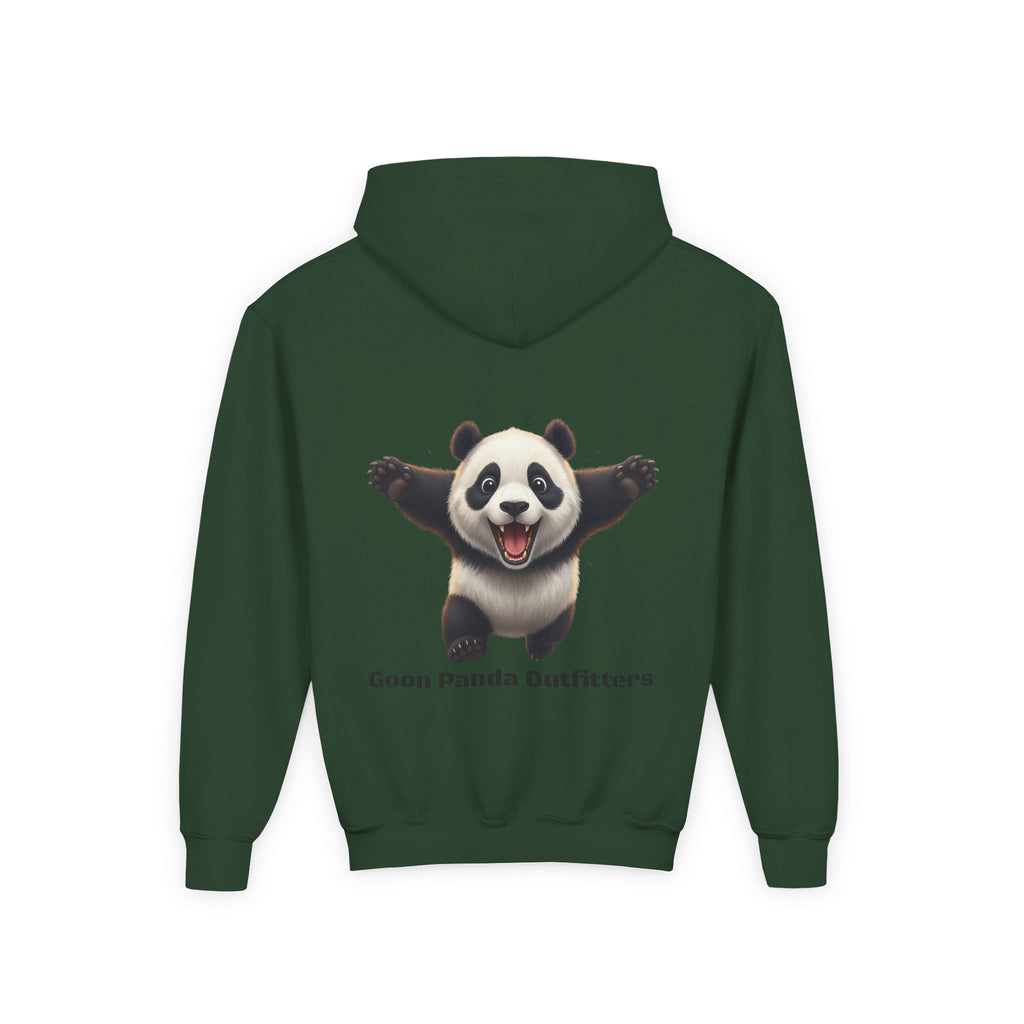 Youth Panda Hoodie - "Goon Squad" Cute Panda Graphic Kids Sweatshirt