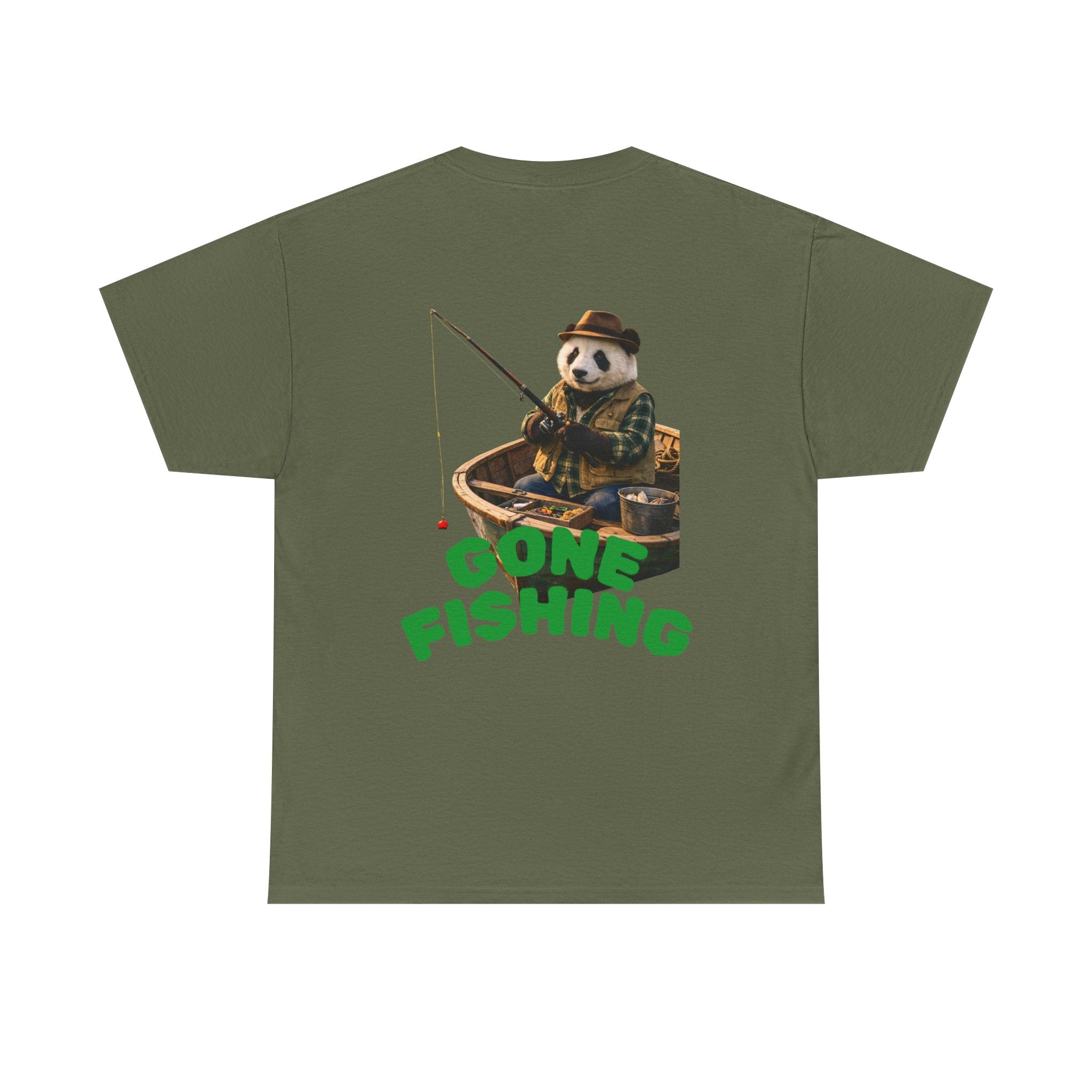 Gone Fishing Panda T-Shirt
