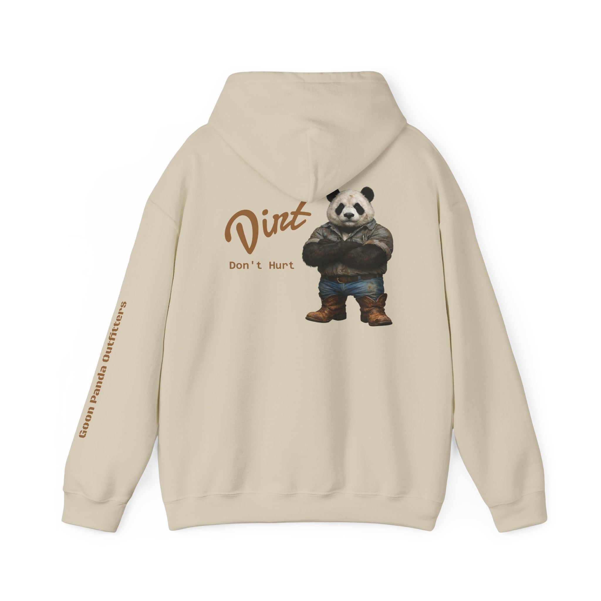Panda 'Dirt Don't Hurt' Hoodie - Cute Vintage Bear Graphic Pullover