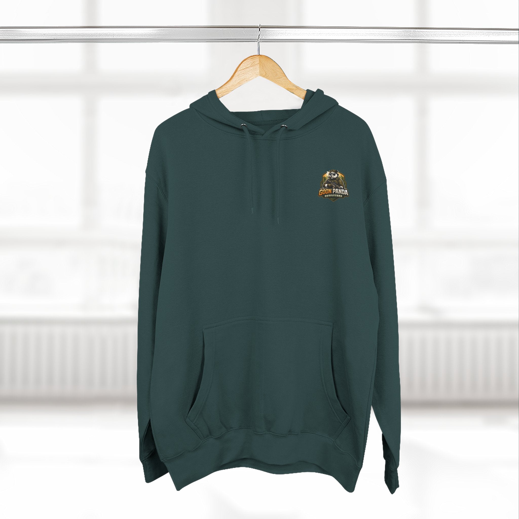 Drunk-ish Panda Hoodie — Funny Beer Lumberjack Animal Graphic Fleece Hoodie