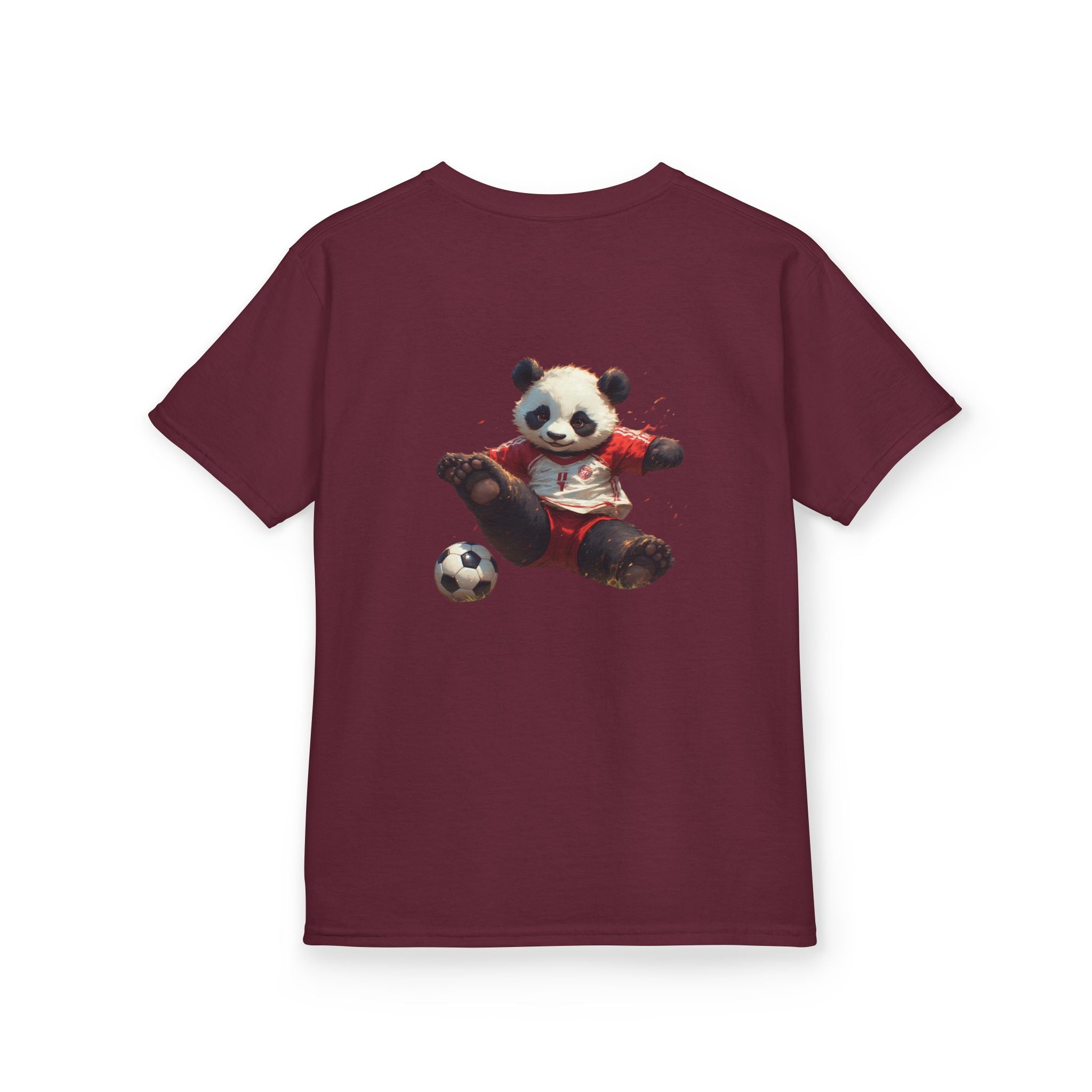 Kids Panda Soccer T‑Shirt — "Goon Panda Outfitters" Graphic Tee