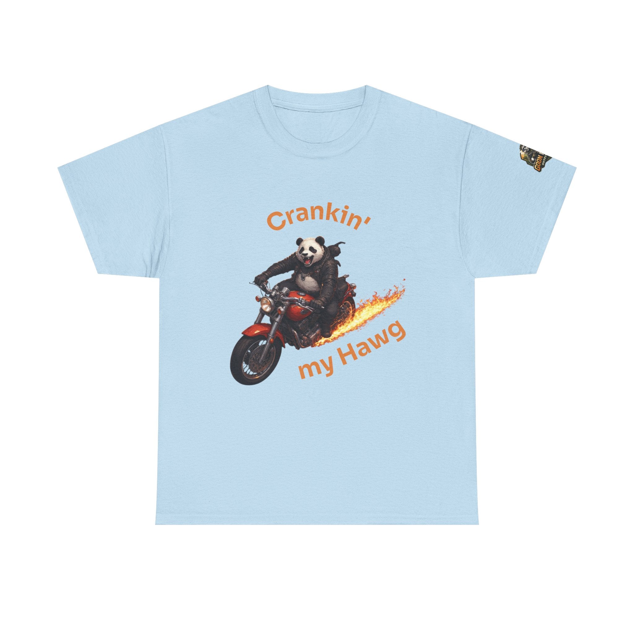 Crankin' My Hawg Motorcycle Panda T-Shirt