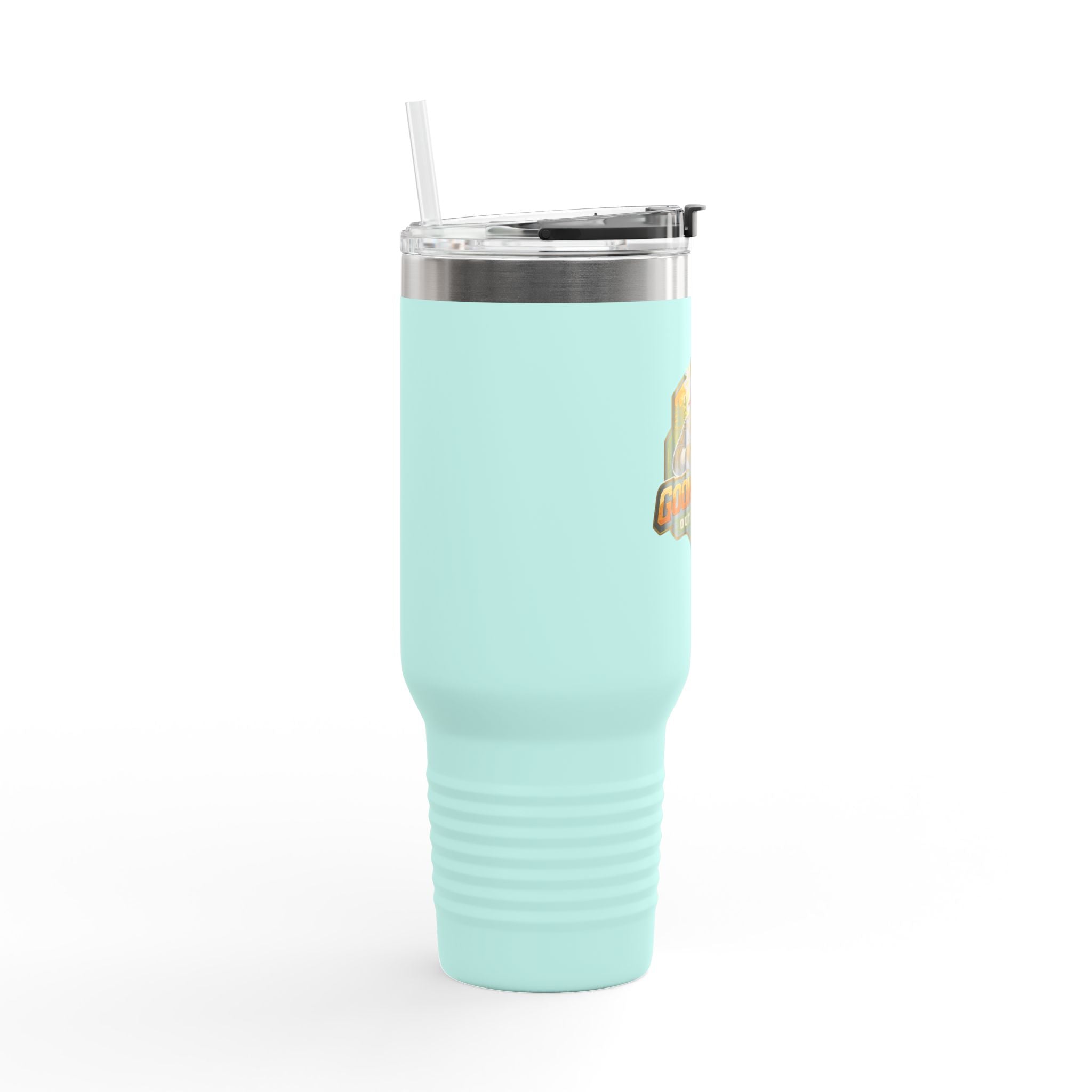 40oz Insulated Travel Mug — Adventurer Bear Design