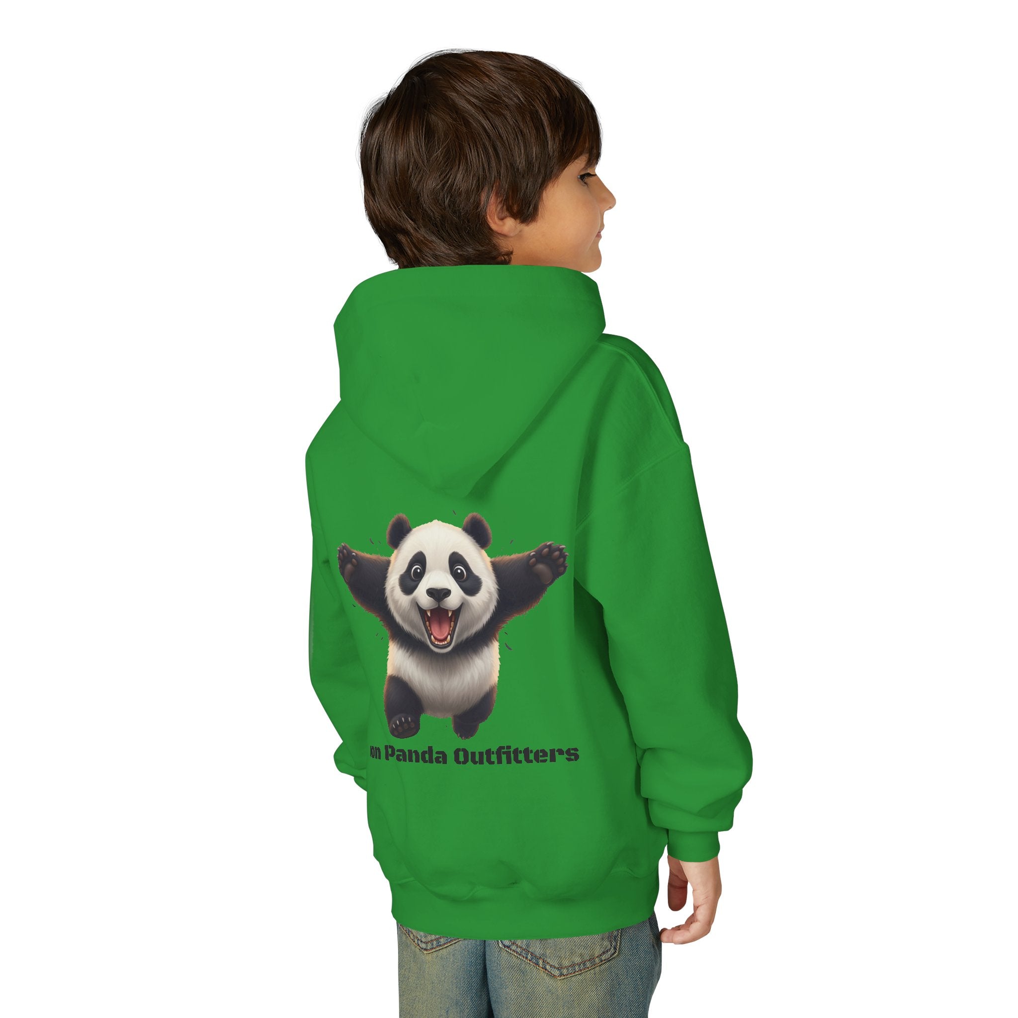 Youth Panda Hoodie - "Goon Squad" Cute Panda Graphic Kids Sweatshirt