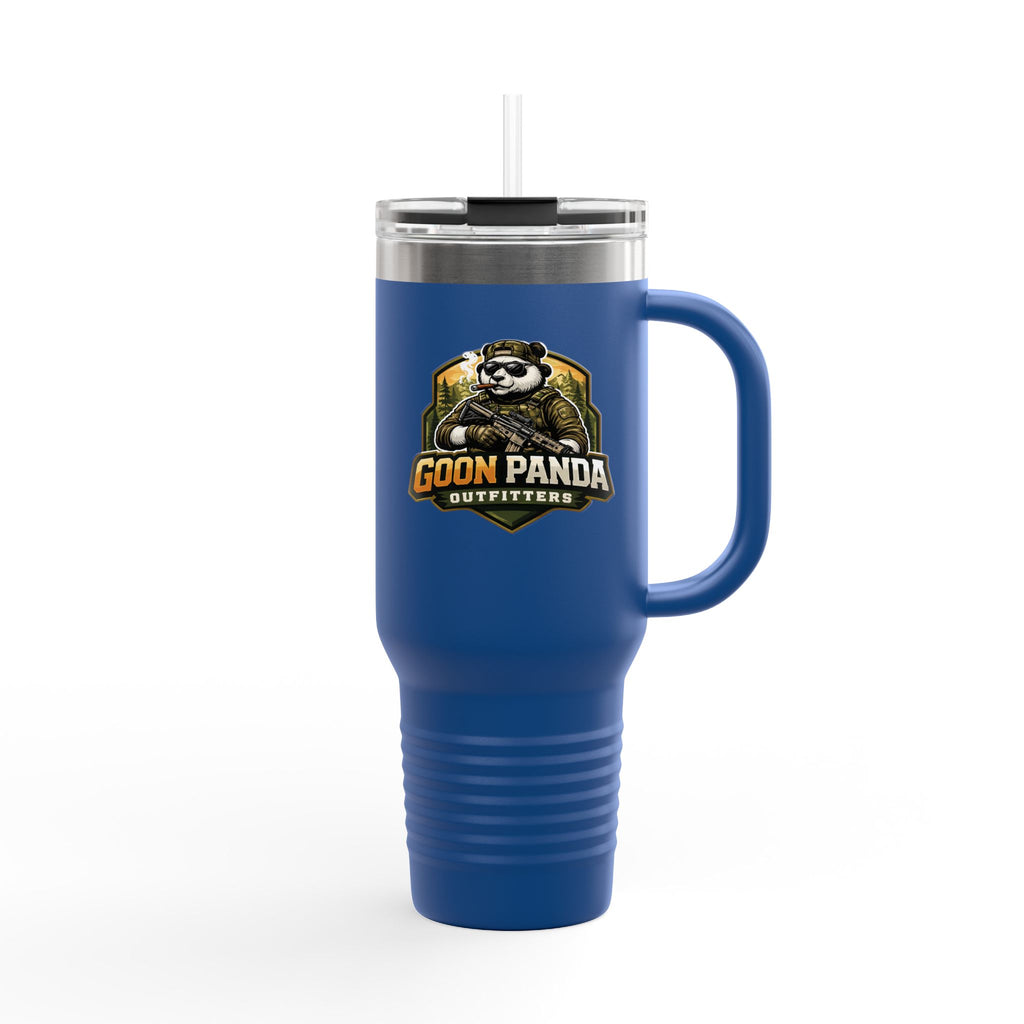 40oz Insulated Travel Mug — Adventurer Bear Design
