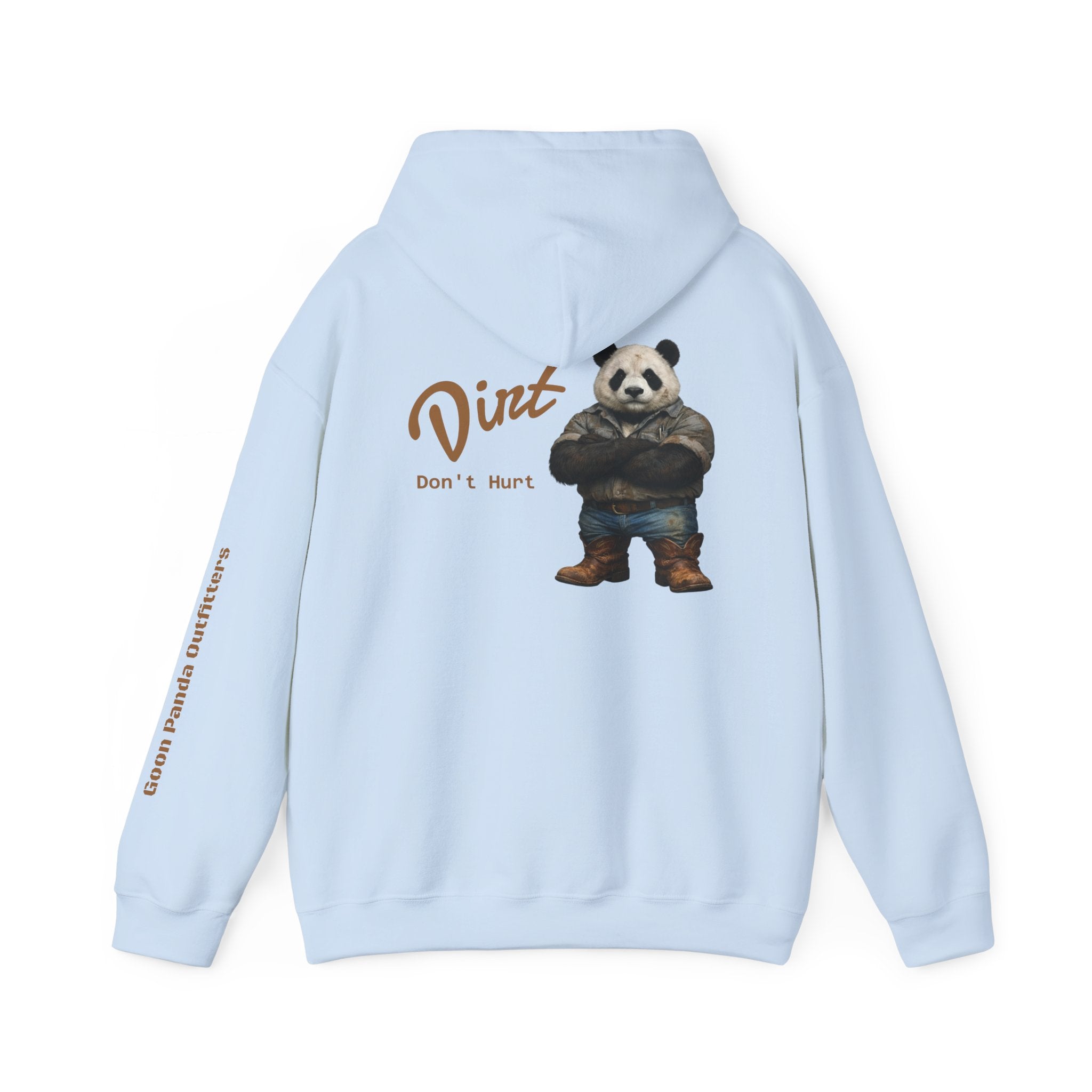 Panda 'Dirt Don't Hurt' Hoodie - Cute Vintage Bear Graphic Pullover