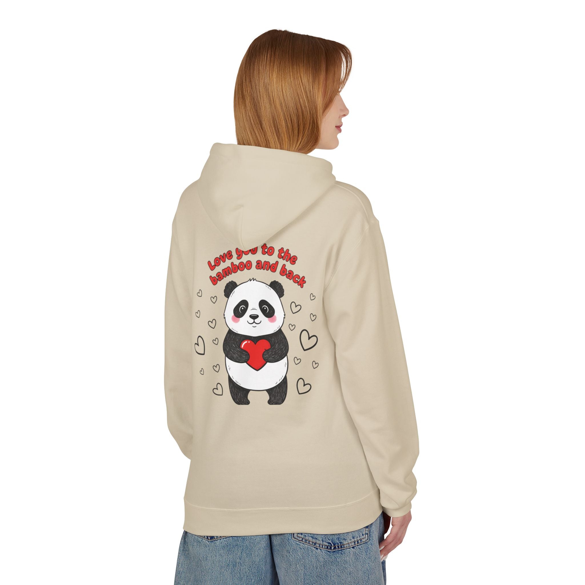 Valentine's Panda 'Love You to the Bamboo and Back' Hoodie