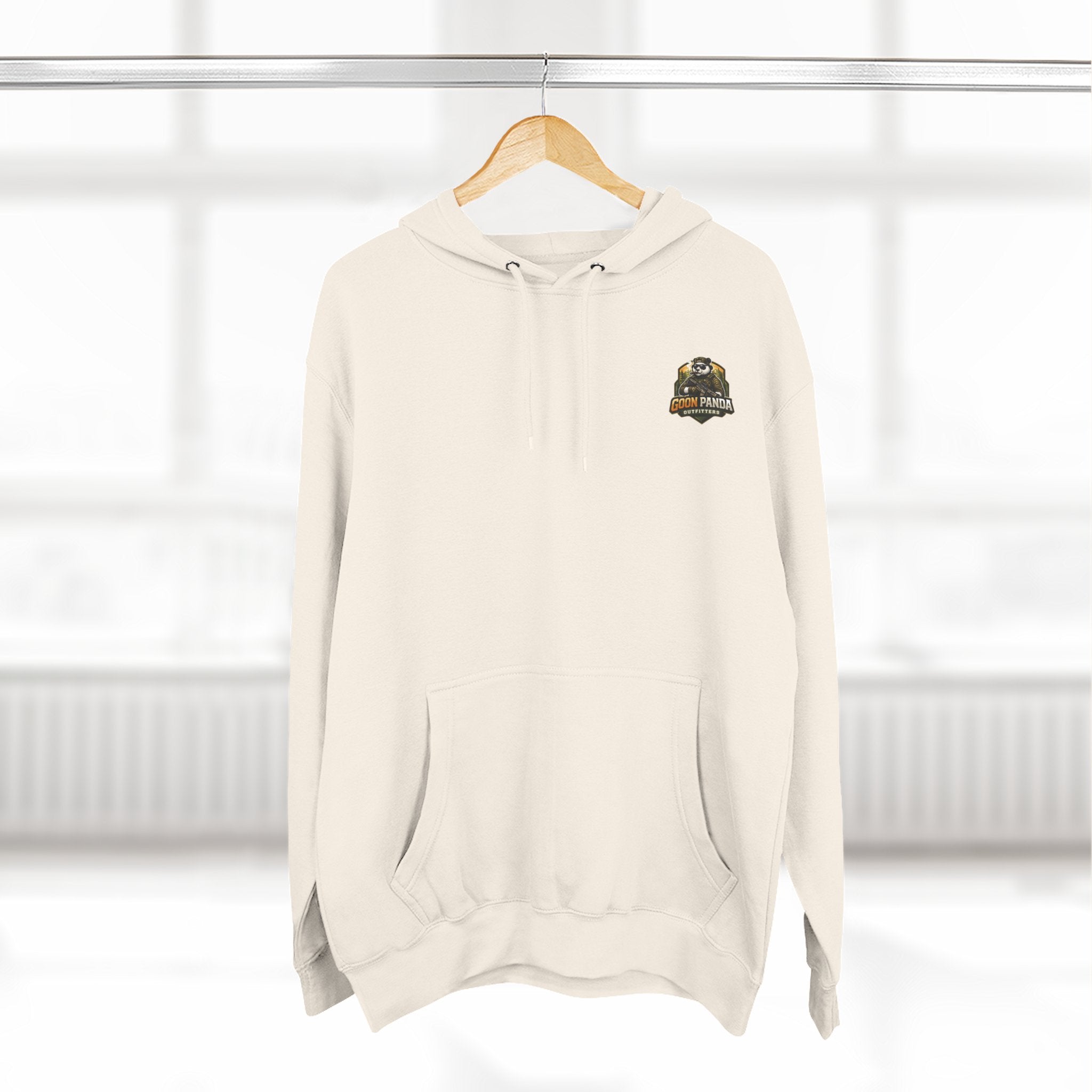 Drunk-ish Panda Hoodie — Funny Beer Lumberjack Animal Graphic Fleece Hoodie