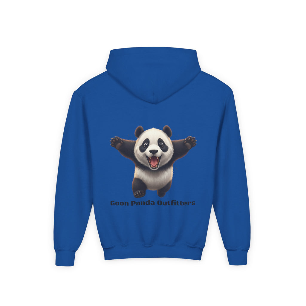 Youth Panda Hoodie - "Goon Squad" Cute Panda Graphic Kids Sweatshirt
