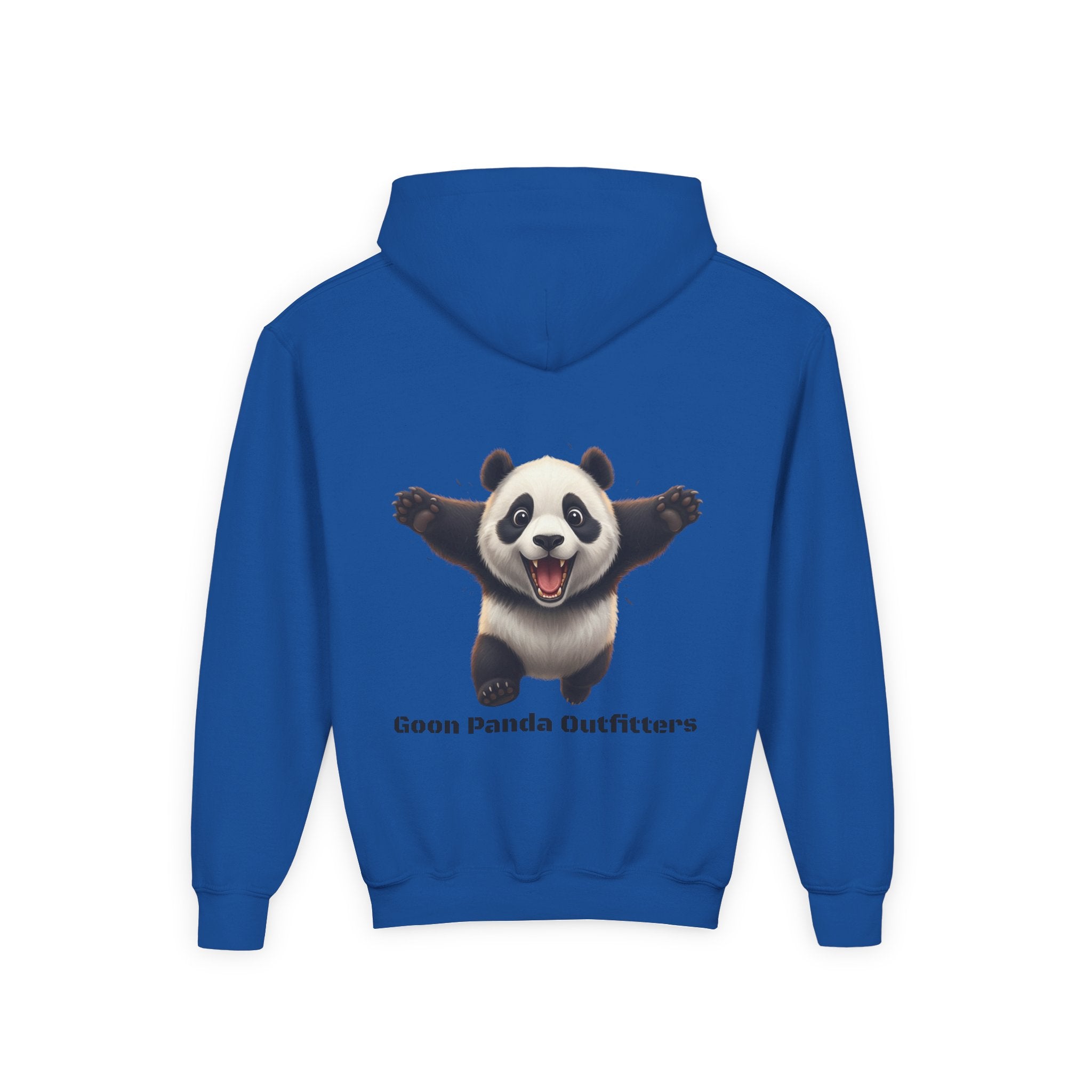 Youth Panda Hoodie - "Goon Squad" Cute Panda Graphic Kids Sweatshirt