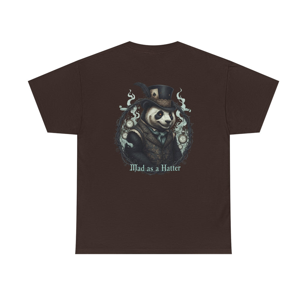 Panda in Top Hat T-Shirt — 'Mad as a Hatter' Vintage Gothic Tee