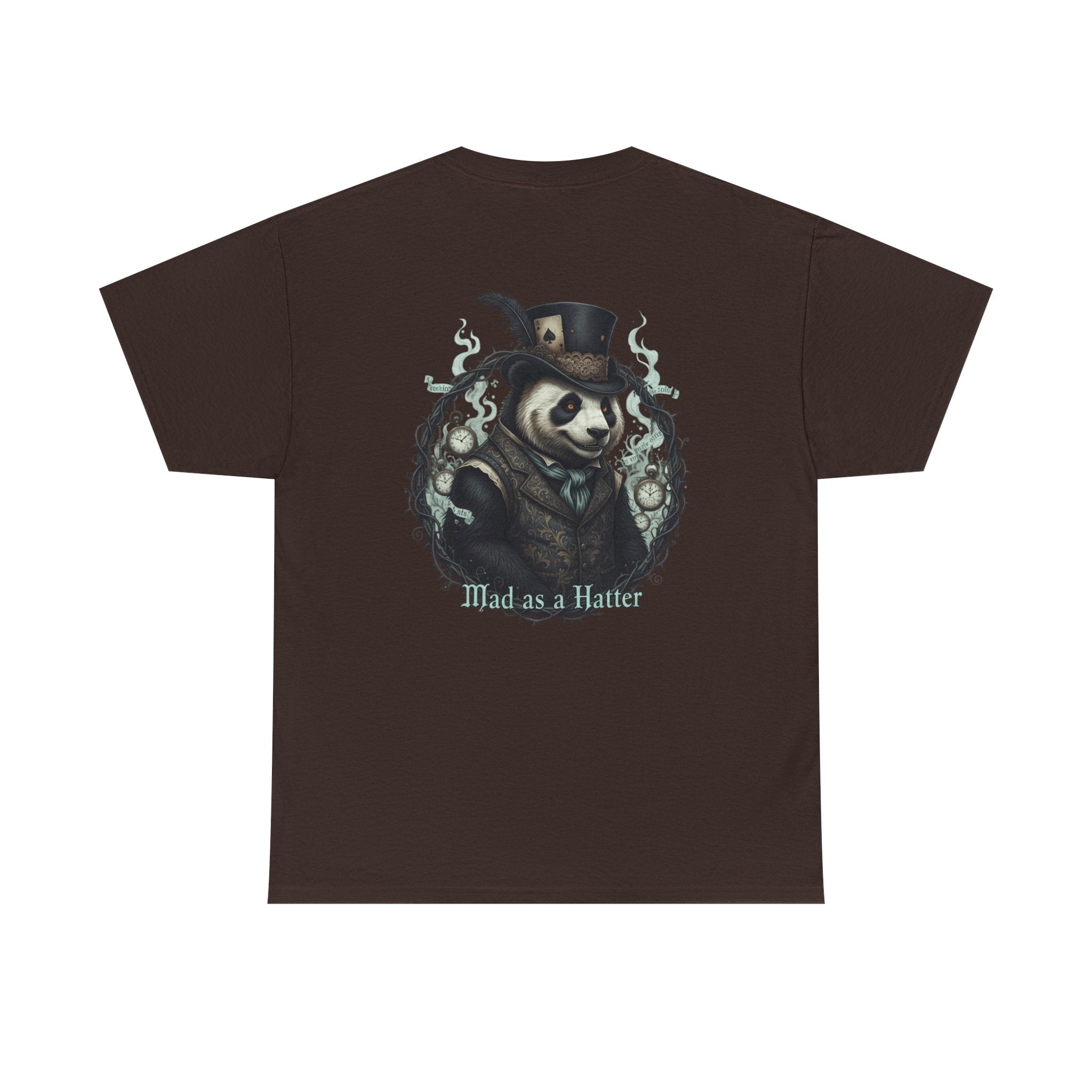 Panda in Top Hat T-Shirt — 'Mad as a Hatter' Vintage Gothic Tee