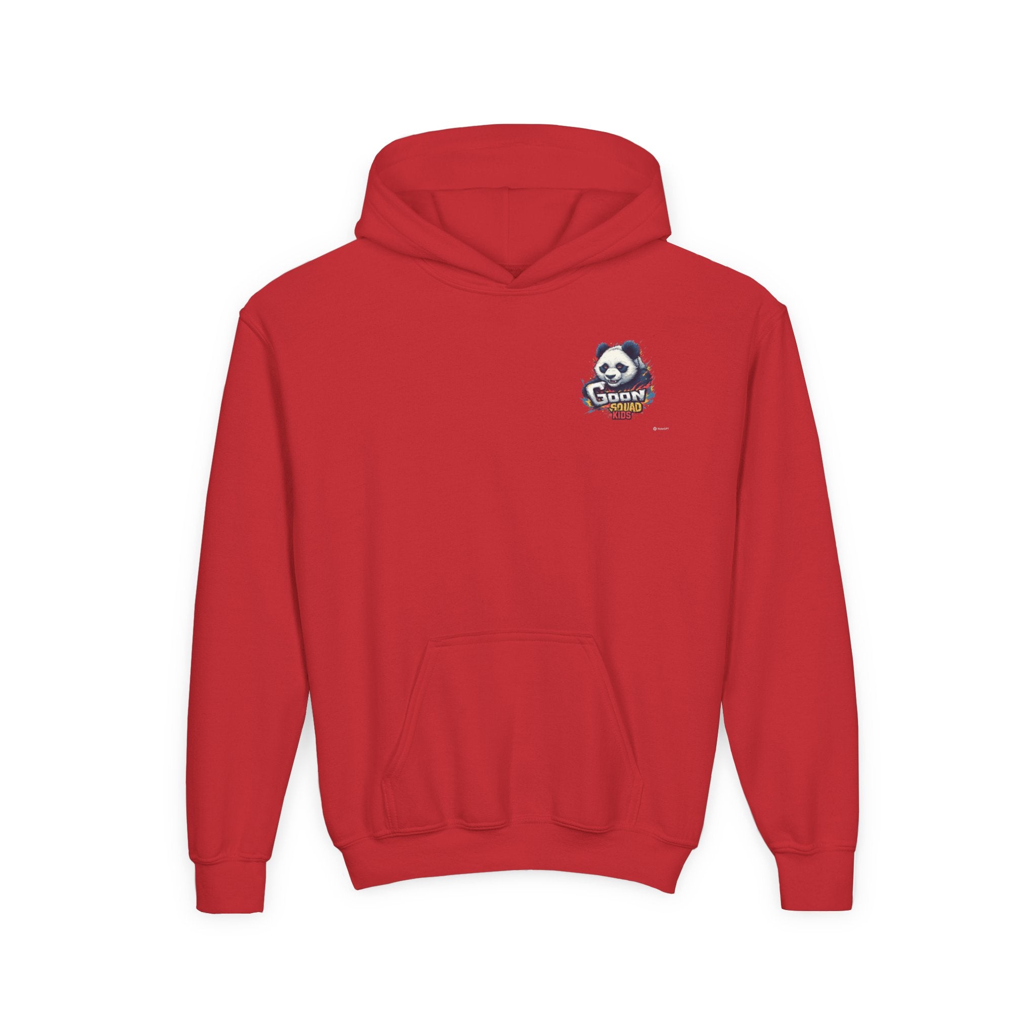 Kids Panda Cowboy Hoodie — “Goon Panda Outfitters” Graphic Youth Sweatshirt