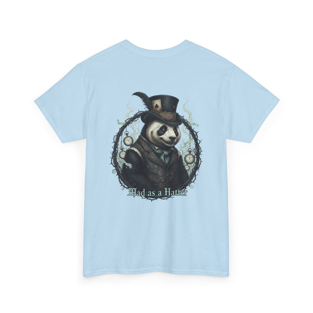 Panda in Top Hat T-Shirt — 'Mad as a Hatter' Vintage Gothic Tee