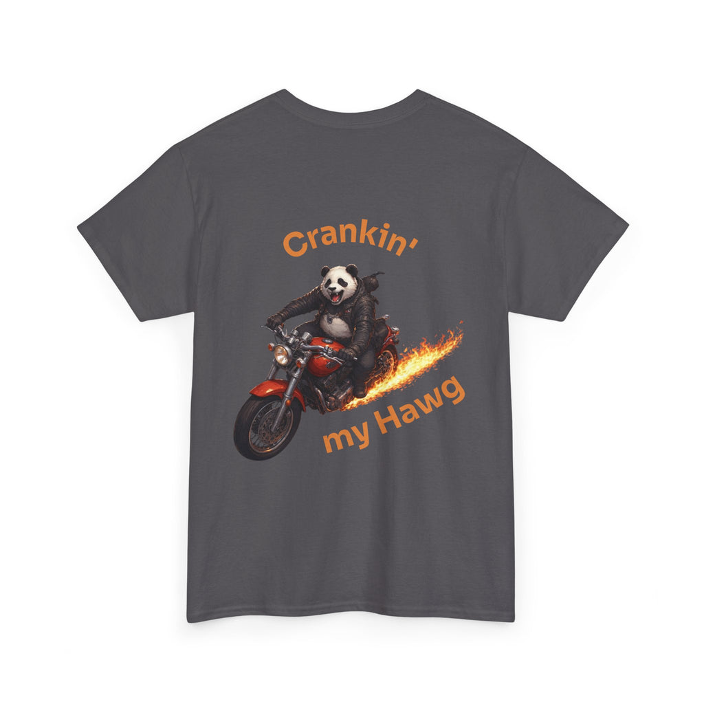 Crankin' My Hawg Panda Motorcycle T‑Shirt