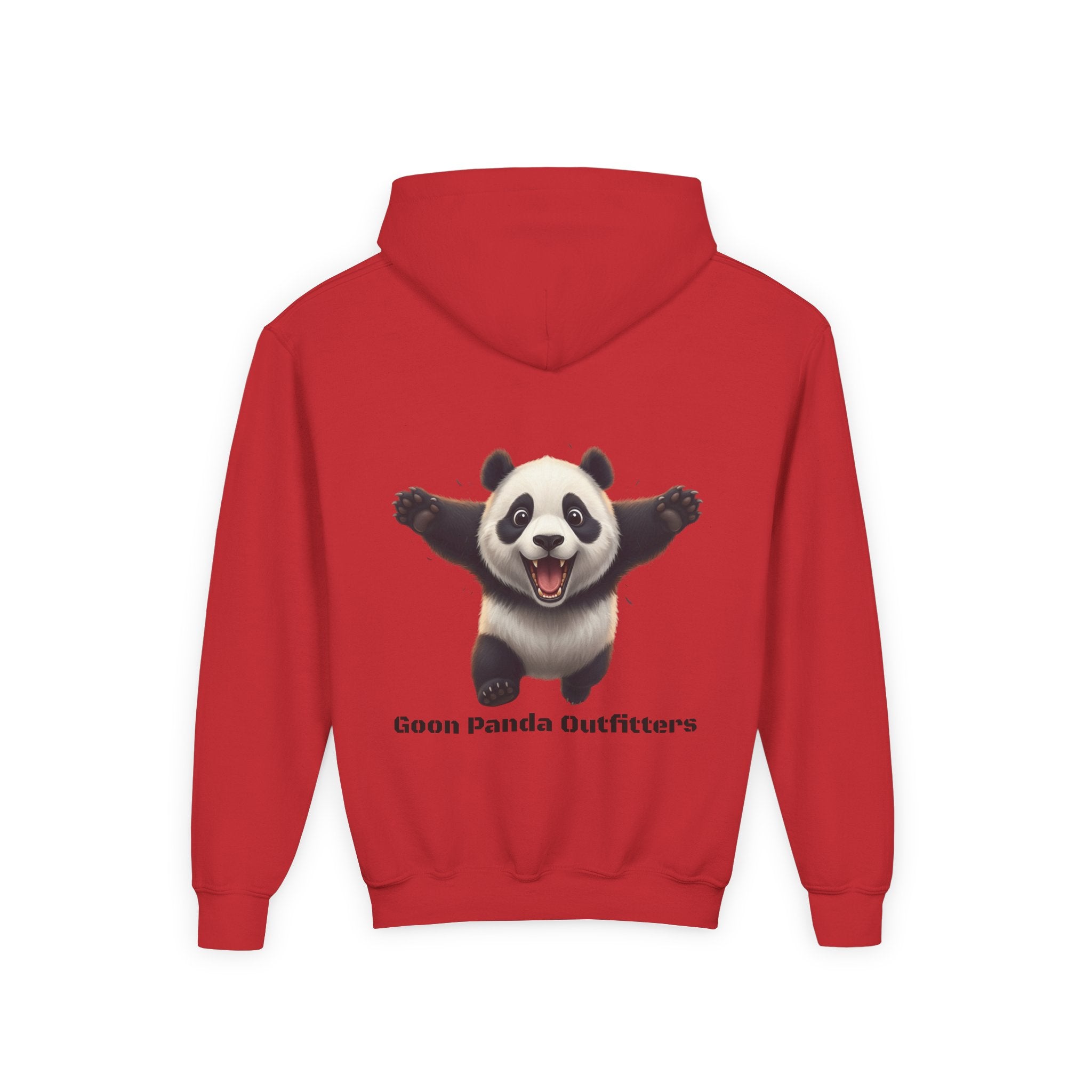 Youth Panda Hoodie - "Goon Squad" Cute Panda Graphic Kids Sweatshirt
