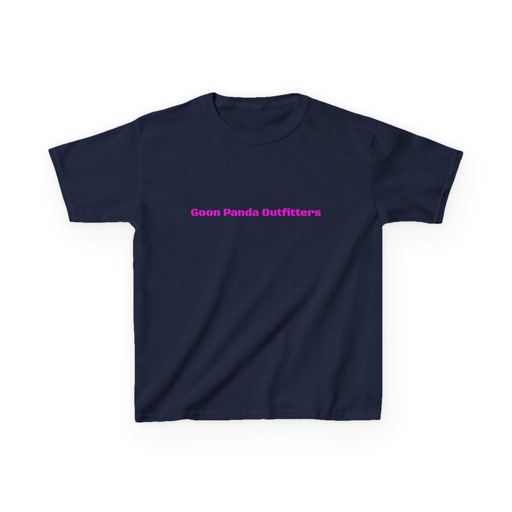 Kids Panda Tee - "Goon Panda Outfitters" Cute Panda with Hearts Kids T-Shirt