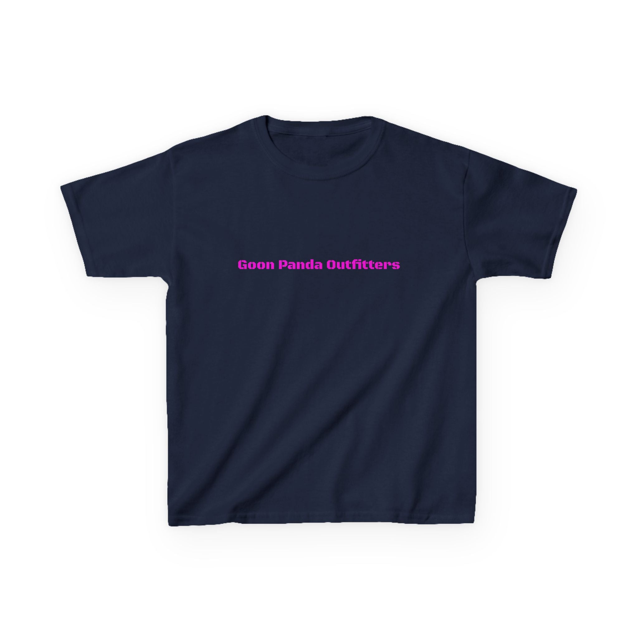 Kids Panda Tee - "Goon Panda Outfitters" Cute Panda with Hearts Kids T-Shirt