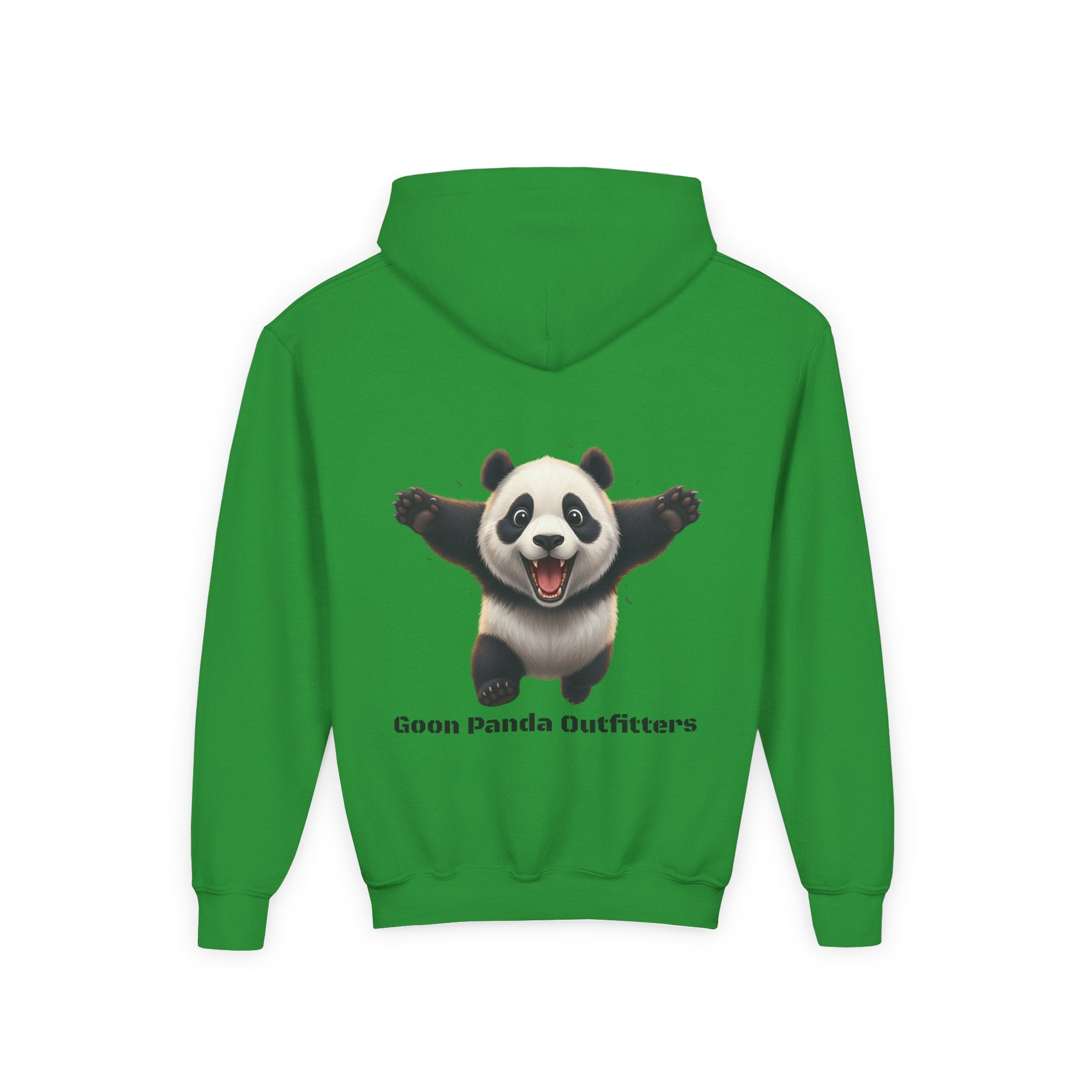 Youth Panda Hoodie - "Goon Squad" Cute Panda Graphic Kids Sweatshirt