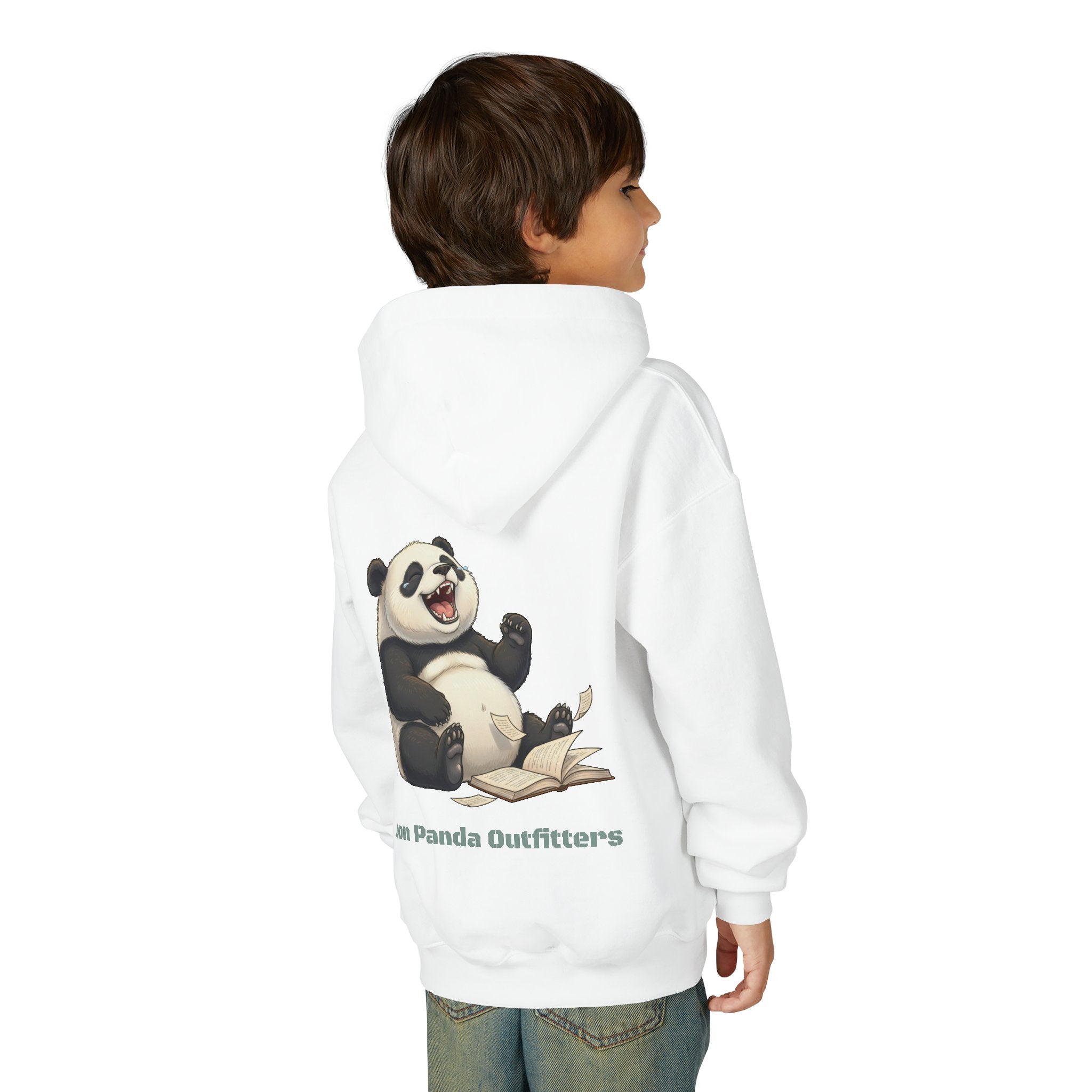 Panda Reading Youth Hoodie