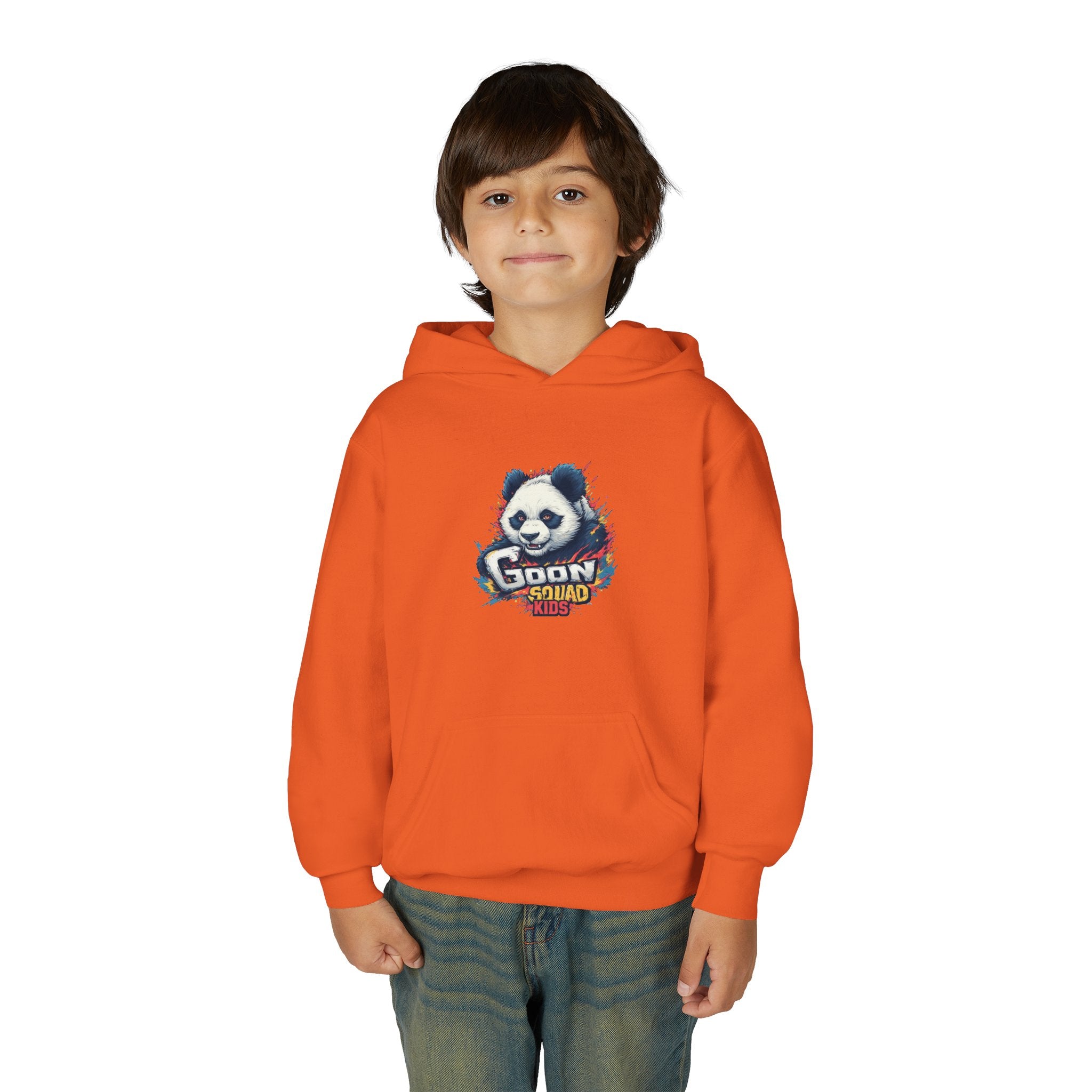 Youth Panda Hoodie - "Goon Squad" Cute Panda Graphic Kids Sweatshirt